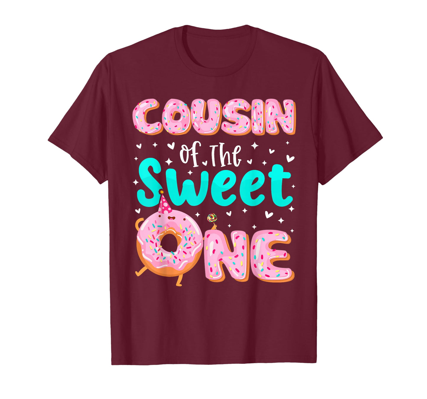 Cousin Of The Sweet One 1st Birthday Donut Theme Family T-Shirt