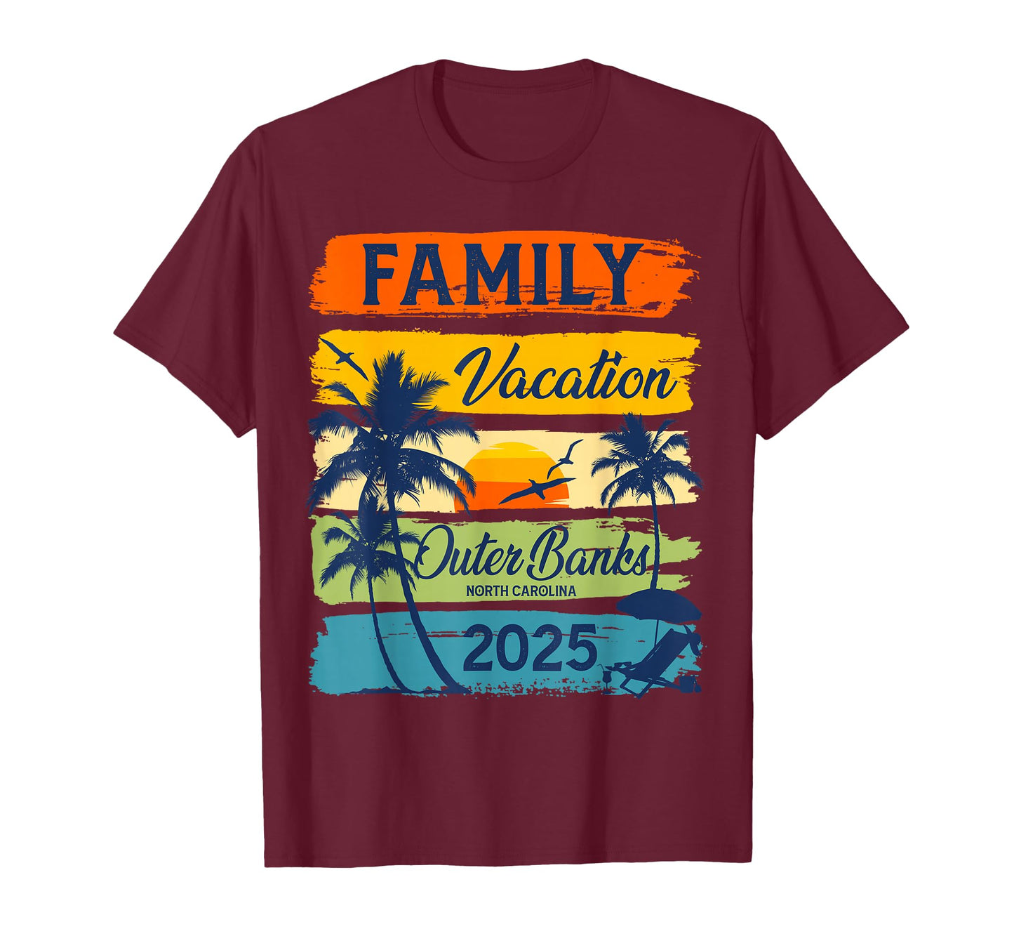 Family Vacation Outer Banks North Carolina 2025 Family Group T-Shirt