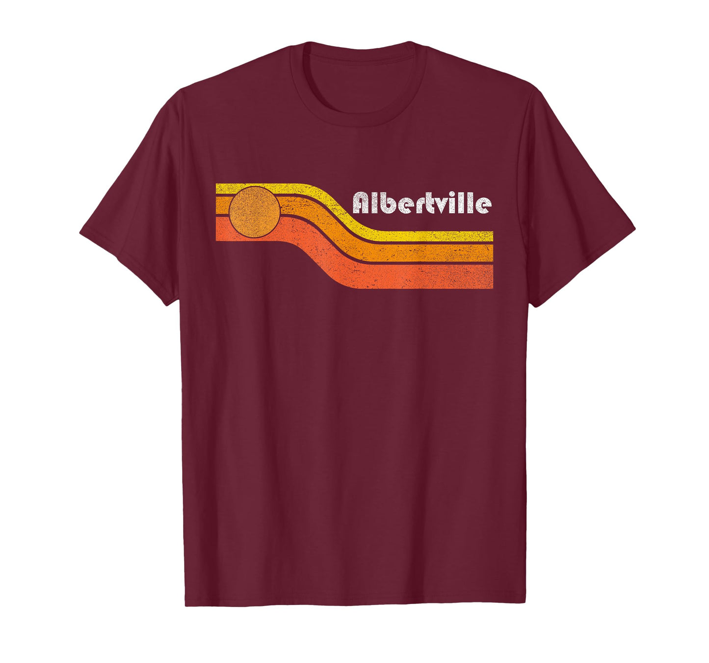 Albertville - Vintage Men Women 70s 80s Graphic Cool Retro T-Shirt
