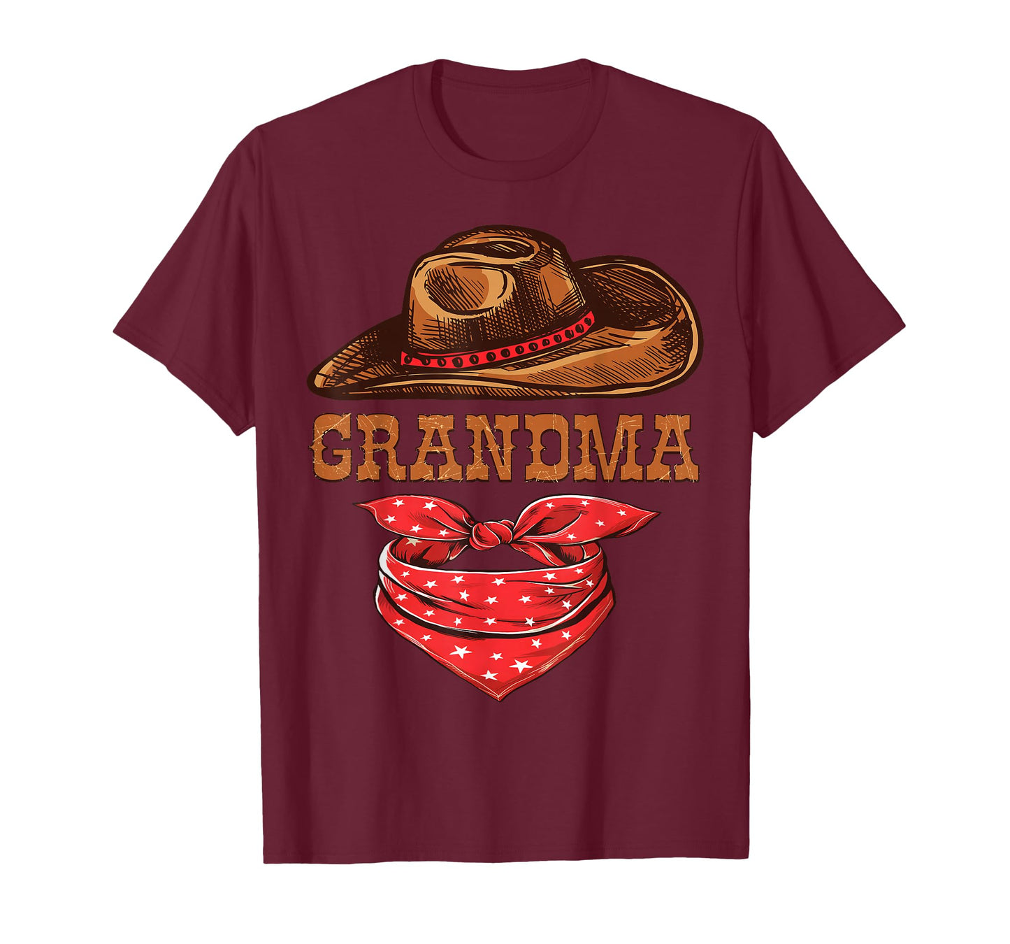 Grandma Western Birthday Cowboy Cowgirl Family Matching T-Shirt