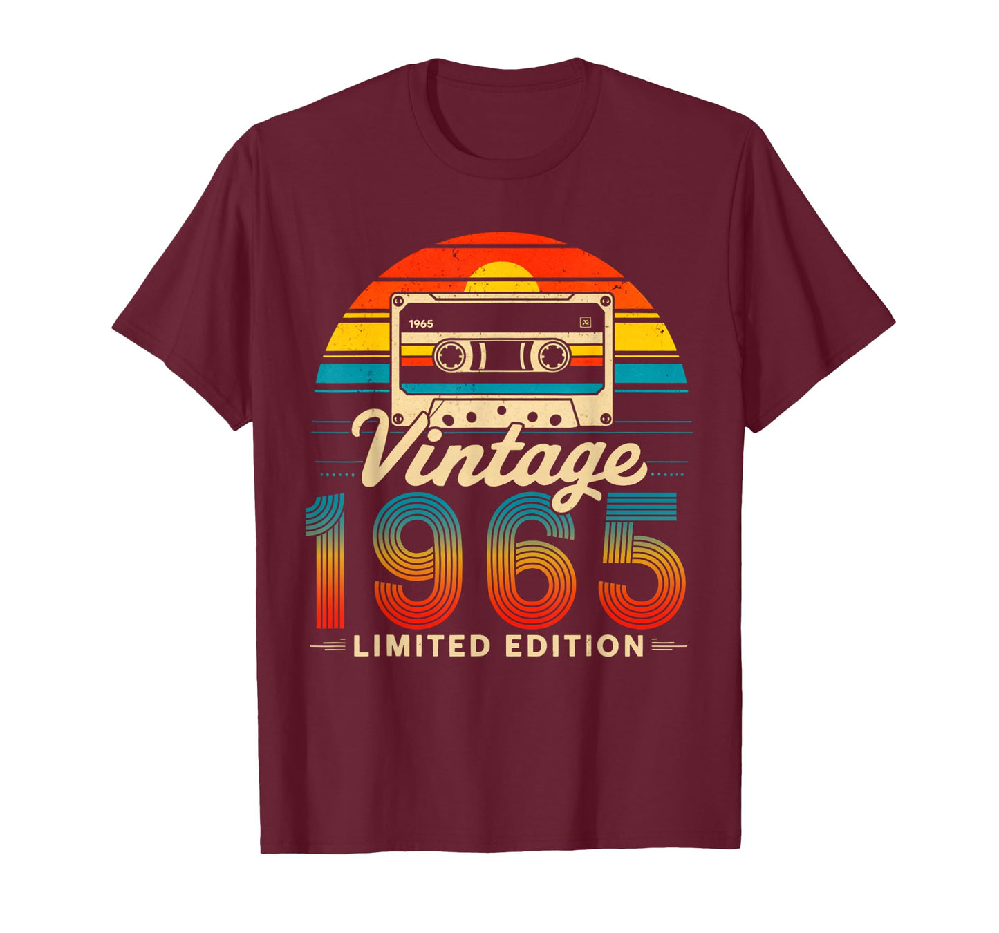 60 Years Old Gifts Vintage Born In 1965 Retro 60th Birthday T-Shirt