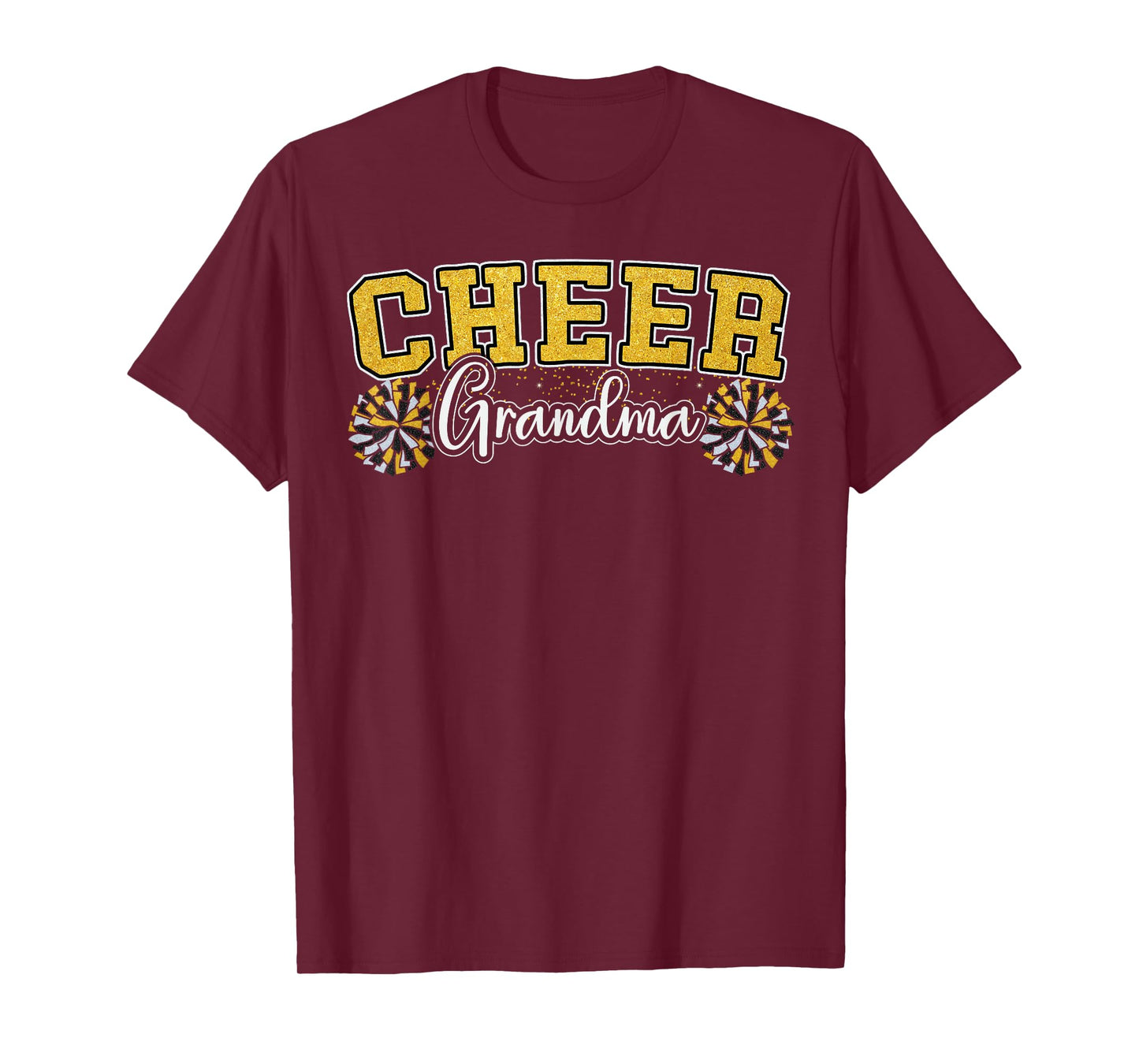 Cheer Grandma My Favorite Cheerleader Calls Me G-ma Yellow T-Shirt