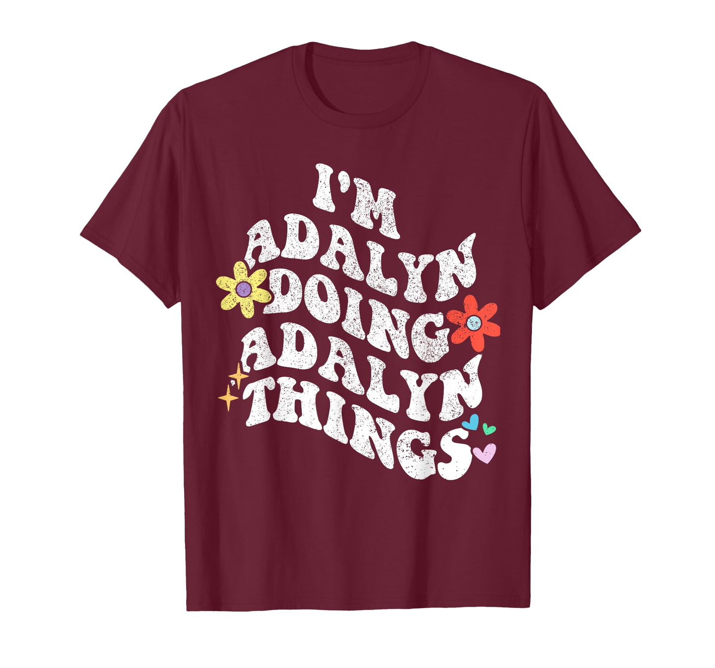 Retro Groovy Im ADALYN Doing ADALYN Things Funny Mother's T-Shirt