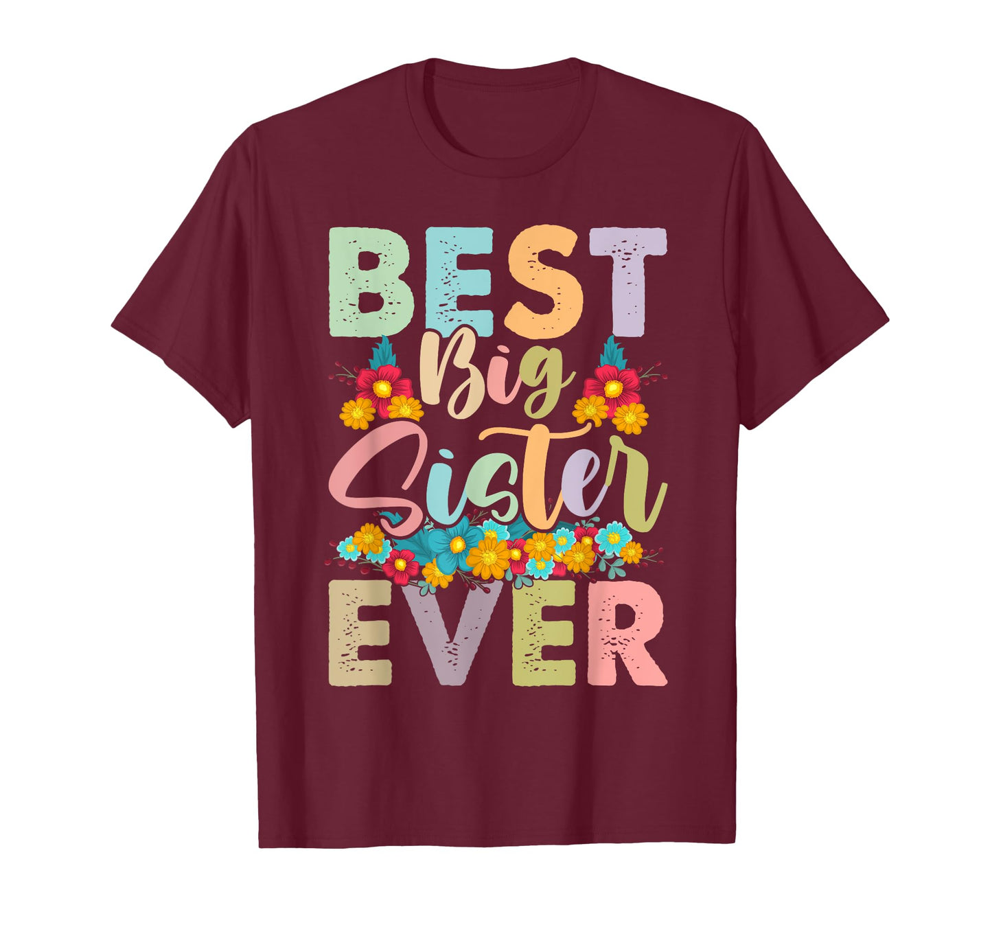 Youth Best Big Sister Ever Girl's Baby Announcement Idea T-Shirt
