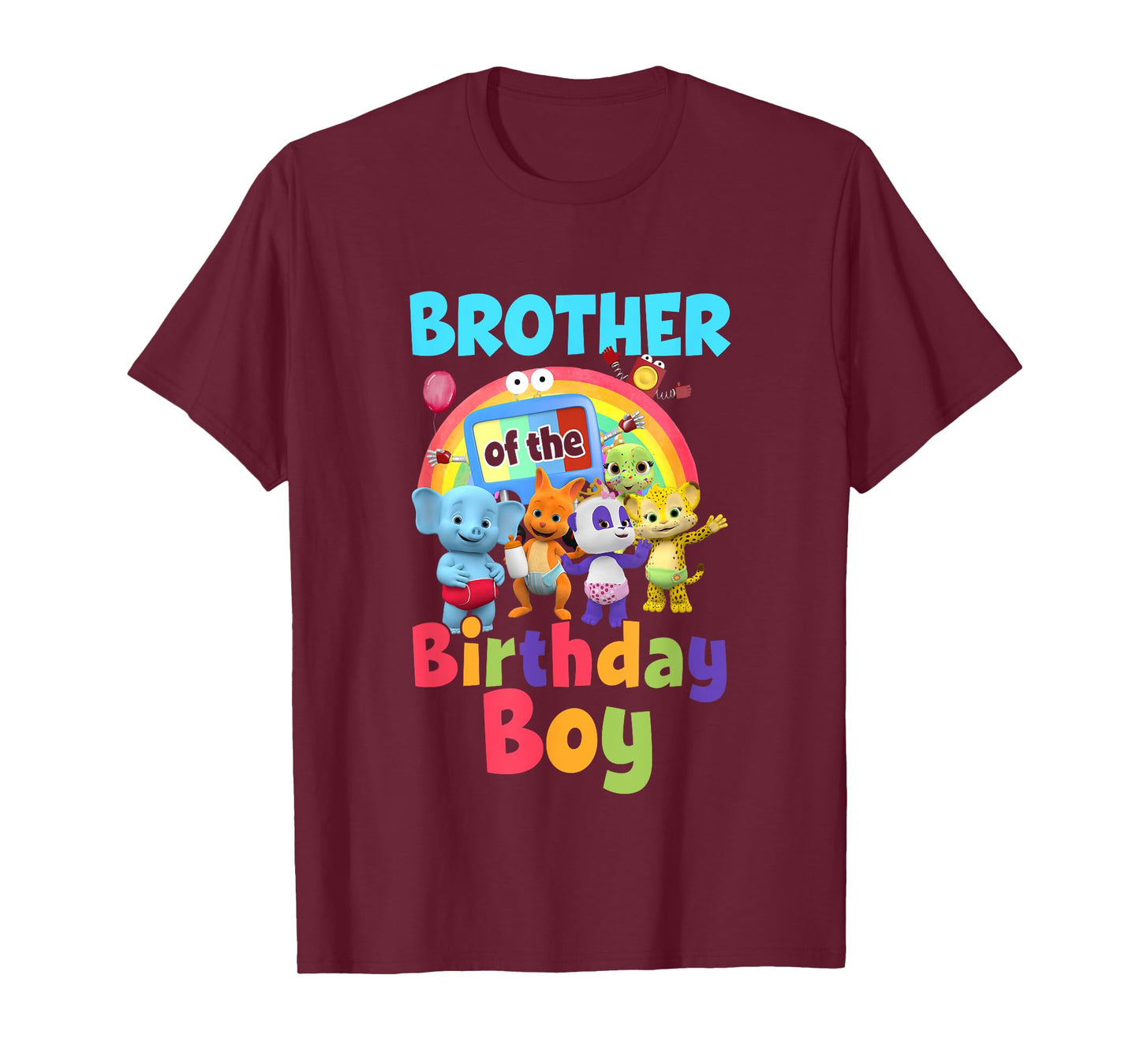 Brother Of The Birthday Boy Family Party Decor Matching T-Shirt