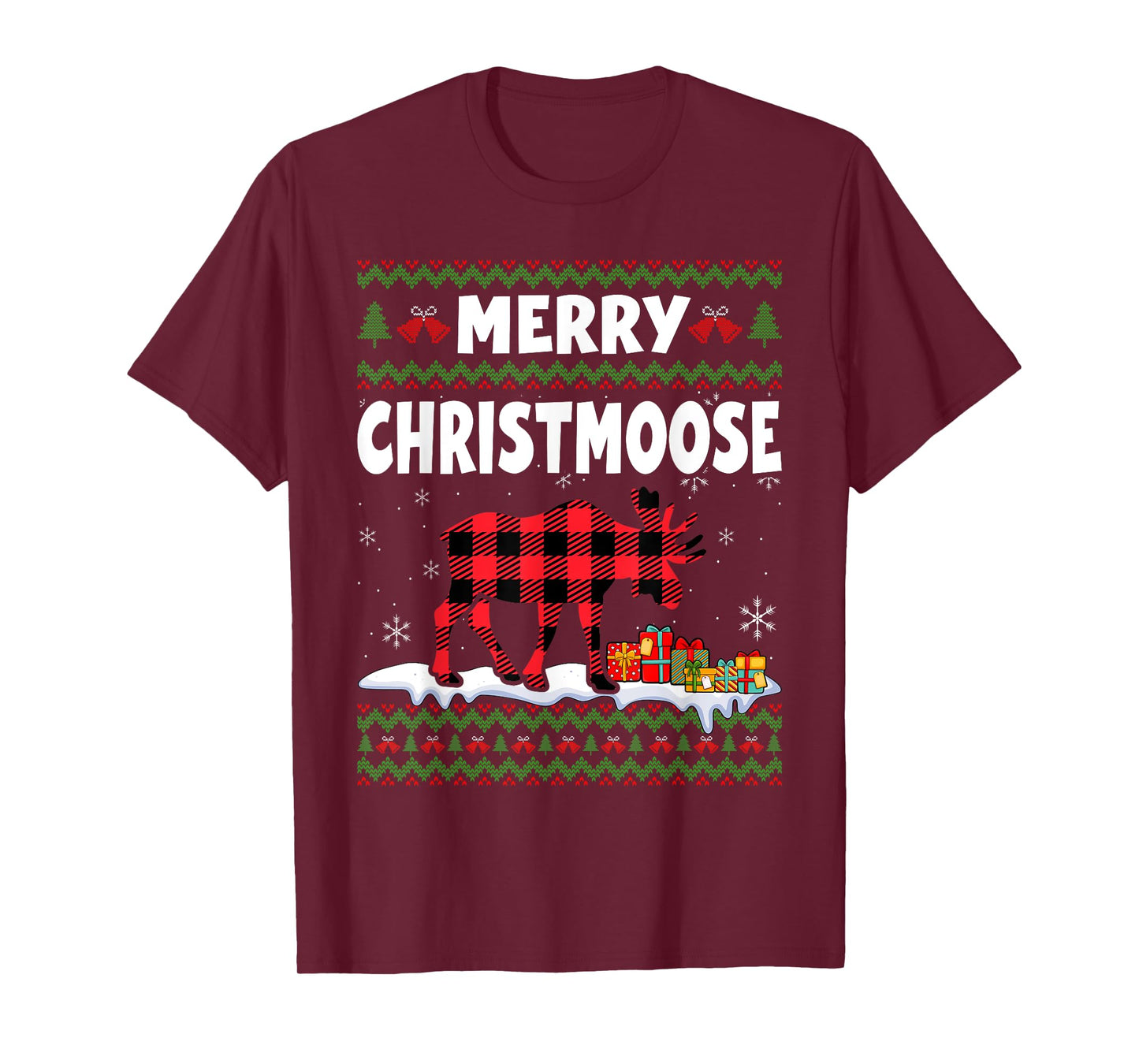 Merry Christmoose Christmas Moose Lover Xmas Holiday T-Shirt