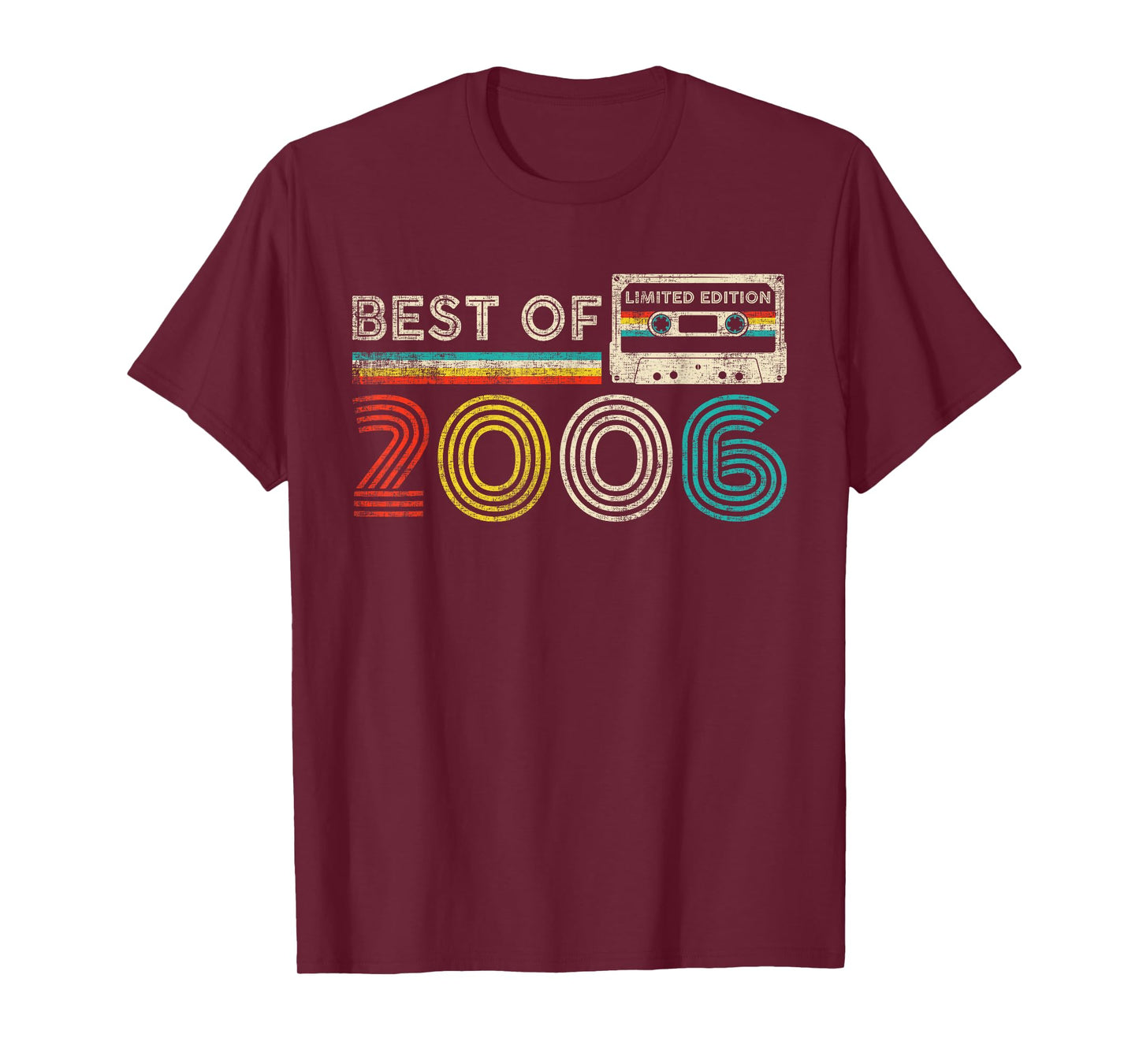 Best Of 2006 Classic Birthday 2006 Cassette Tape Vintage T-Shirt