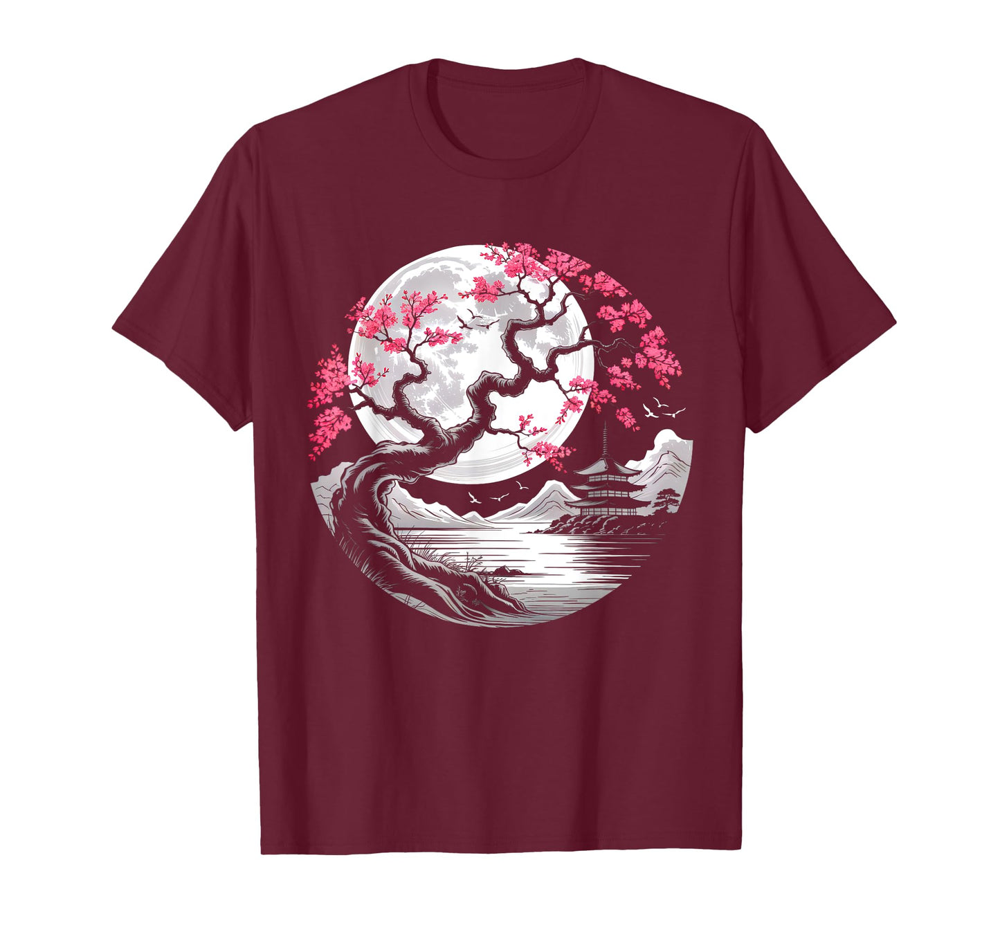 Vintage Japanese Sakura Flower Cherry Blossom Men Women T-Shirt