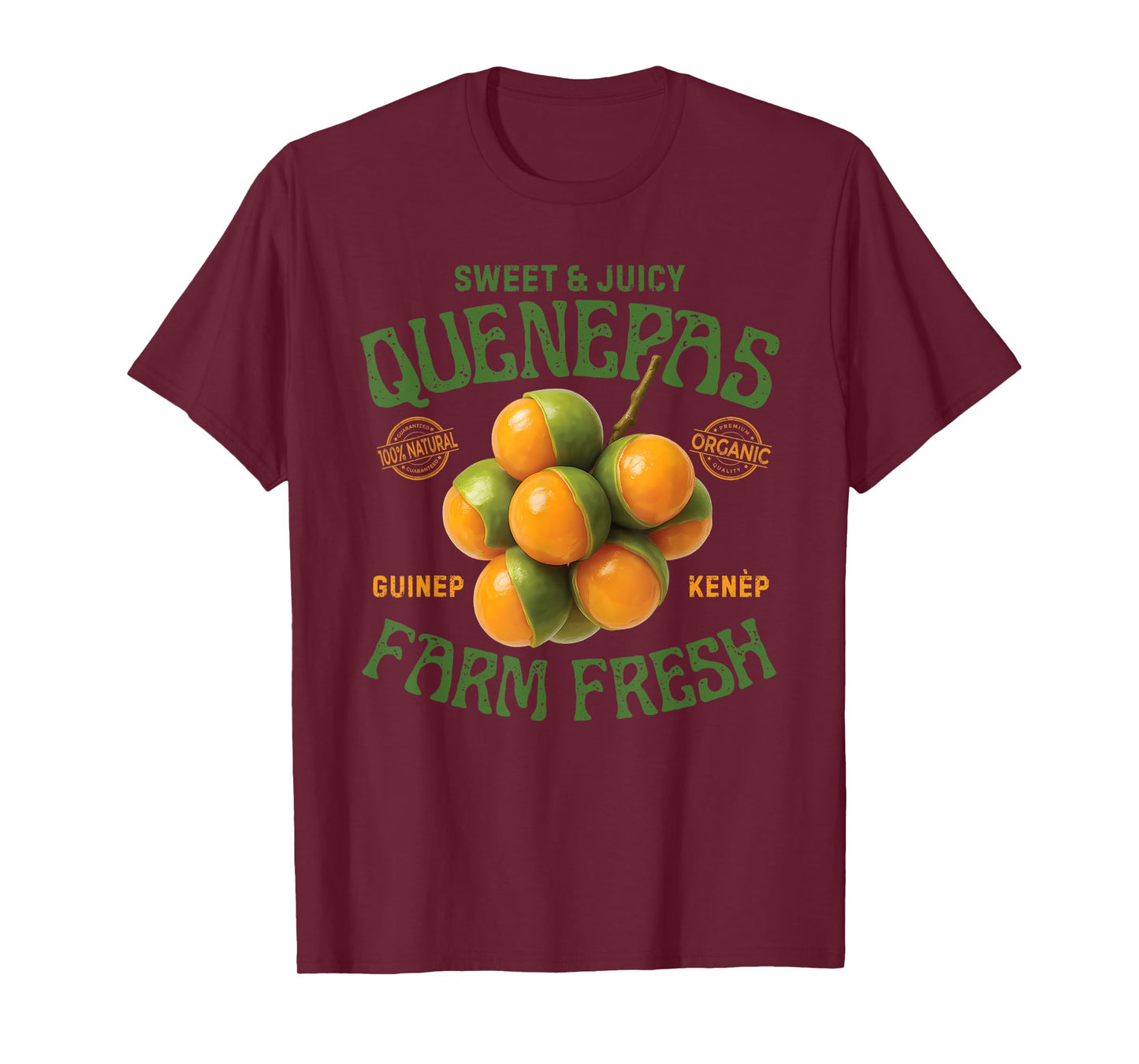 Quenepas Guinep Kenep Fruit Tropical Vintage Spanish Limes T-Shirt