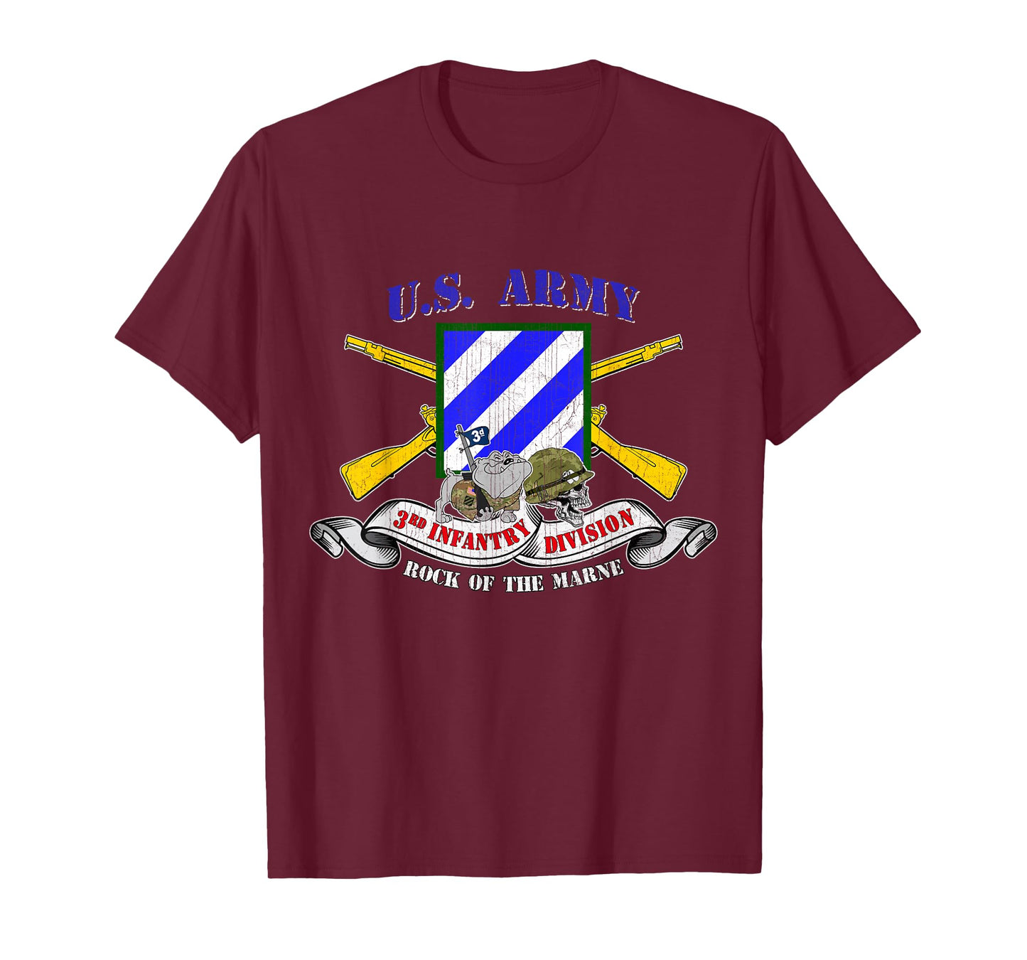 3rd Infantry Division 3rd ID Rock of the Marne Fort Stewart T-Shirt