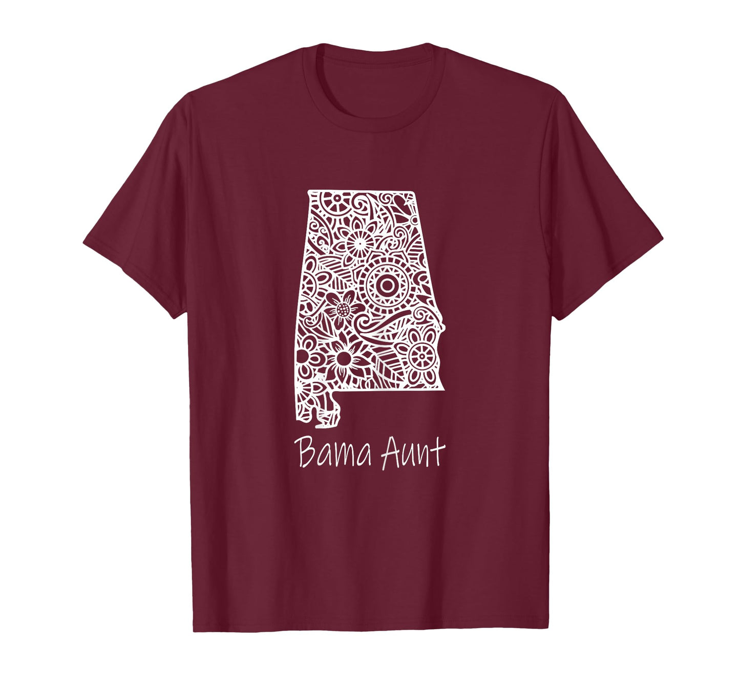 Alabama Bama Aunt Family Reunion Mandala Alabama T-Shirt