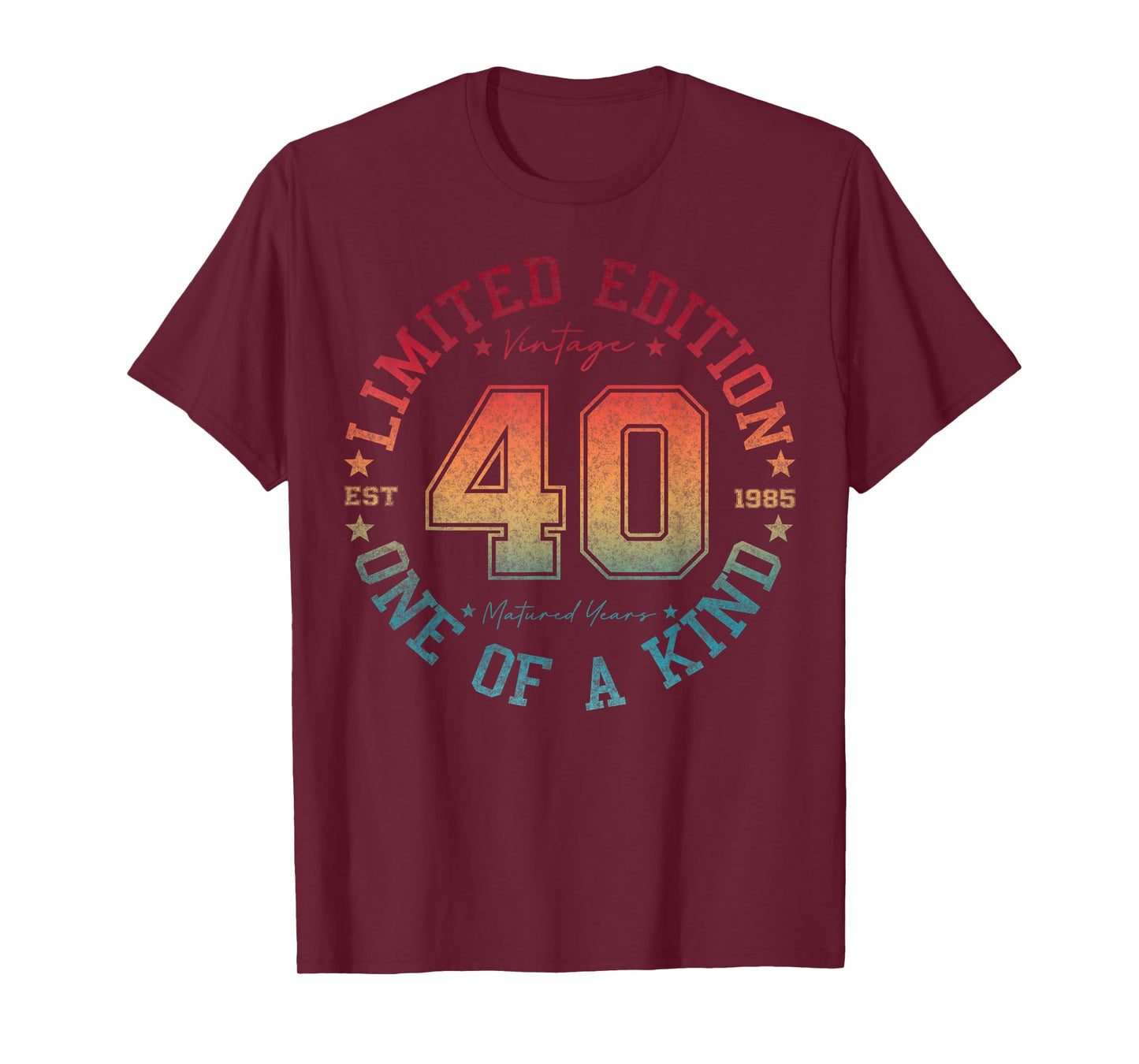 40 Year Old Gifts Vintage 1985 Limited Edition 40th Birthday T-Shirt