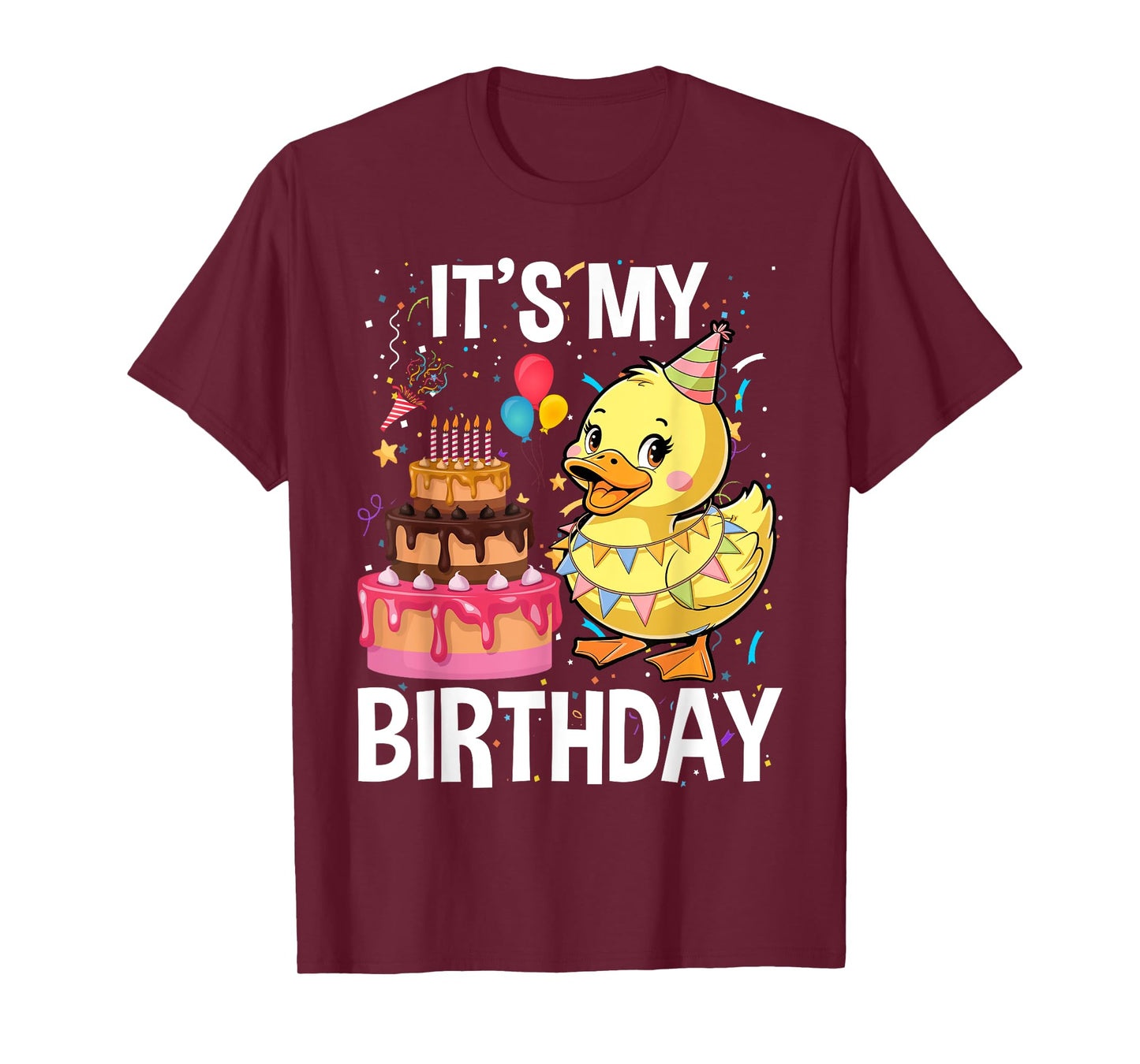 Duck for Birthday for Children It's My Birthday T-Shirt