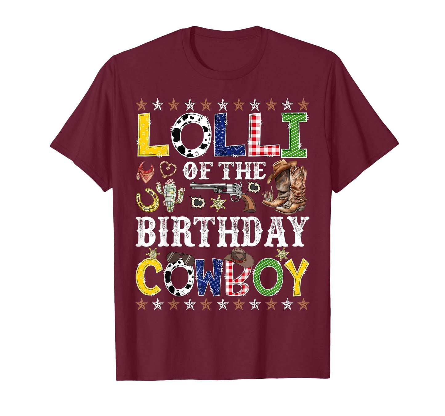 Lolli Of The Birthday Cowboy Western Rodeo Lolli T-Shirt