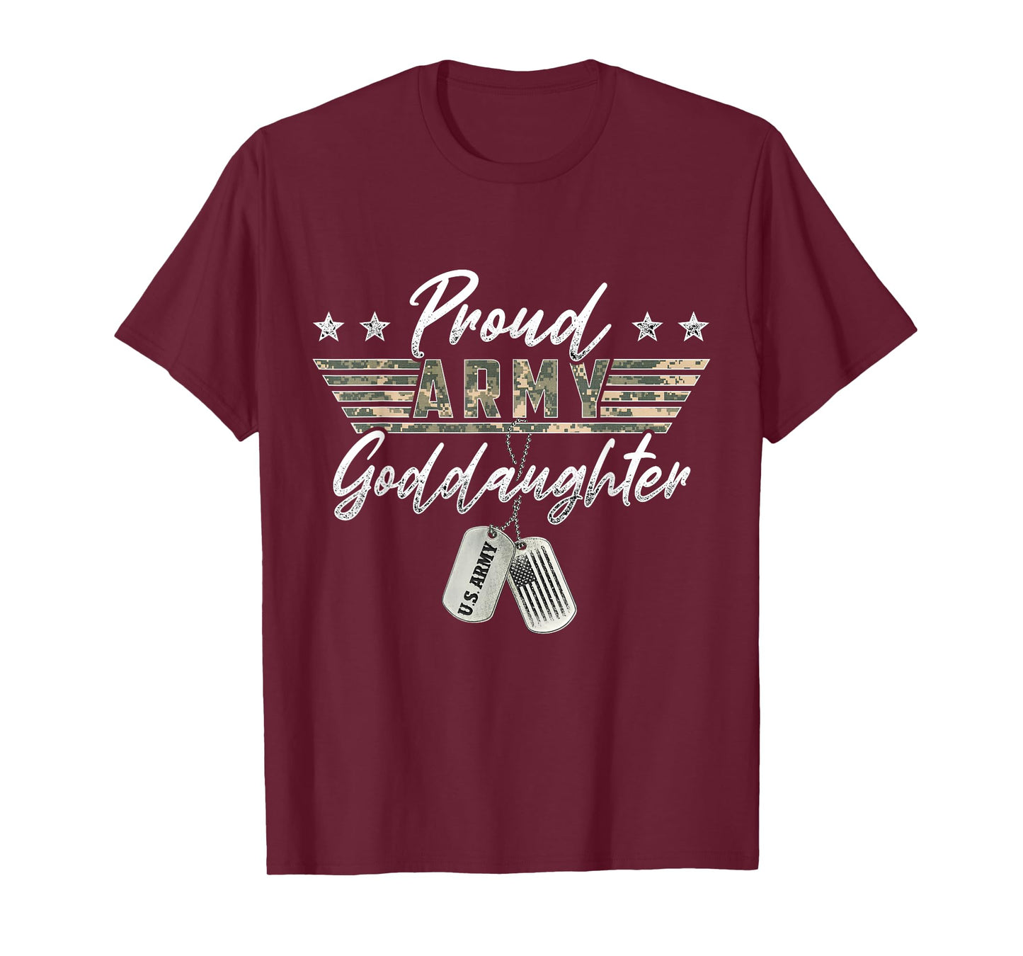 Proud Army Goddaughter American Veteran Military T-Shirt