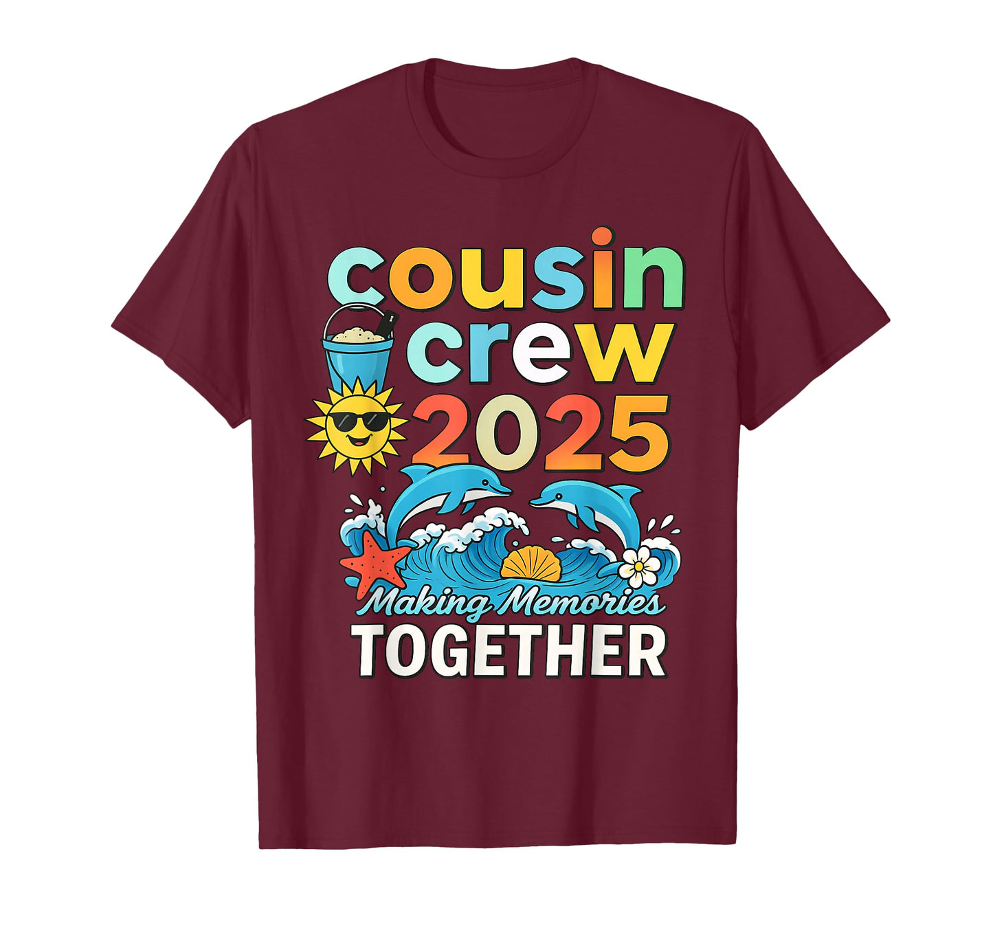 Cousin Crew 2025 Summer Vacation Beach Family Trip Matching T-Shirt