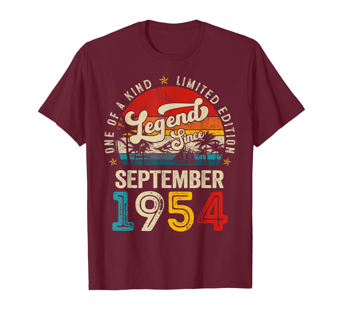 70 Years Old Legend since September 1954 70th Birthday Men T-Shirt