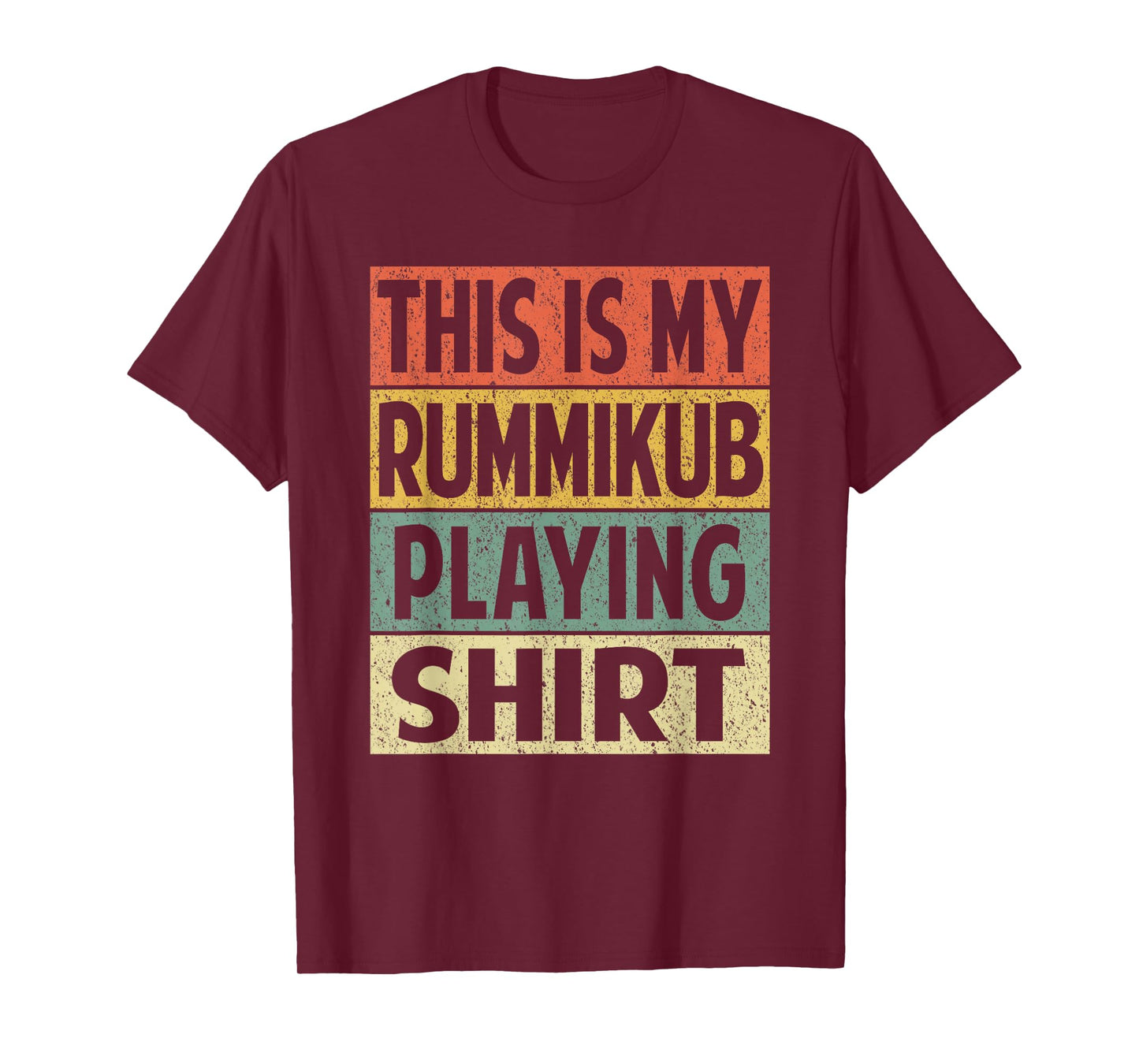 Retro Rummikub Dad Husband Grandpa Mens Womens Game Night T-Shirt