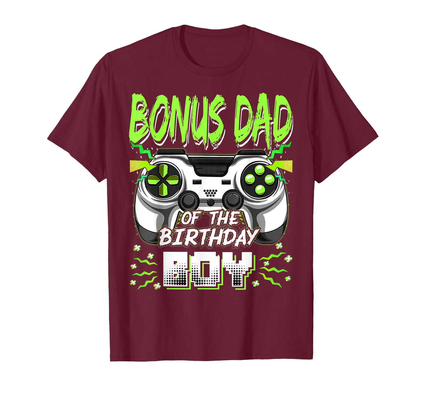 Bonus Dad Of The Birthday Boy Video Game Bday Party T-Shirt