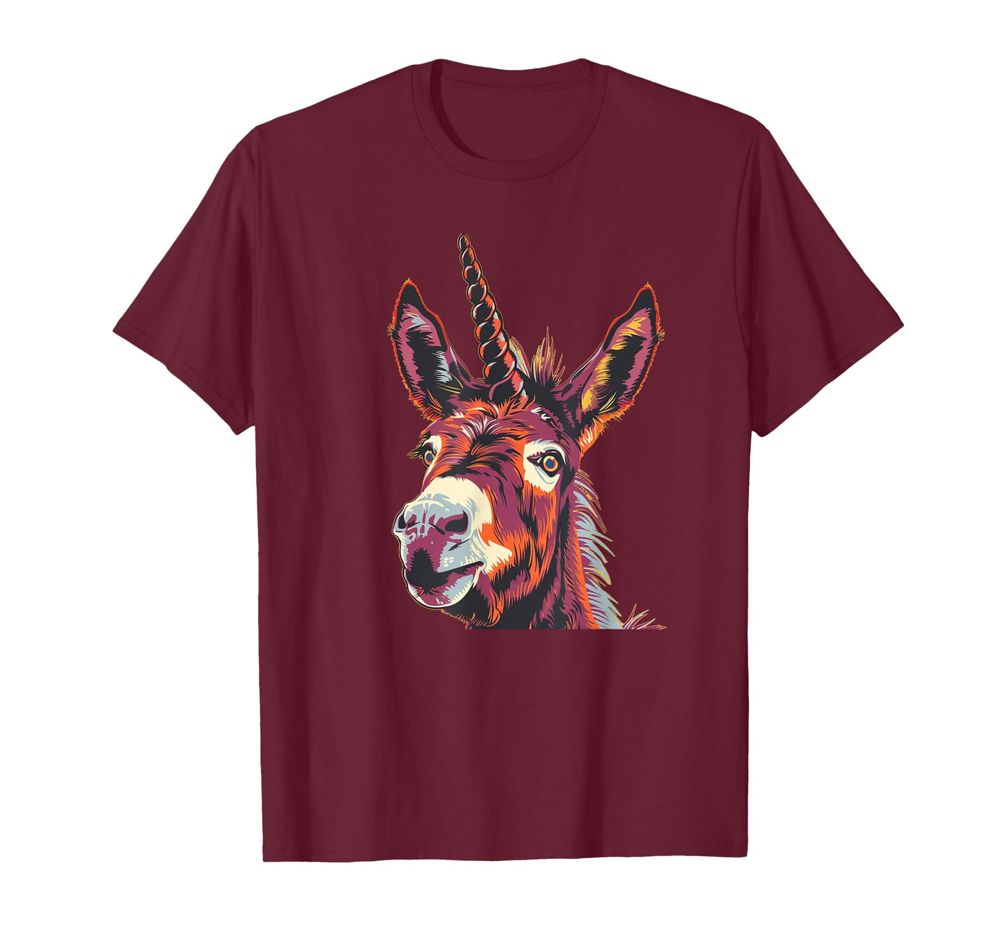 Funny Unicorn Face for Donkey and Horses Lovers T-Shirt