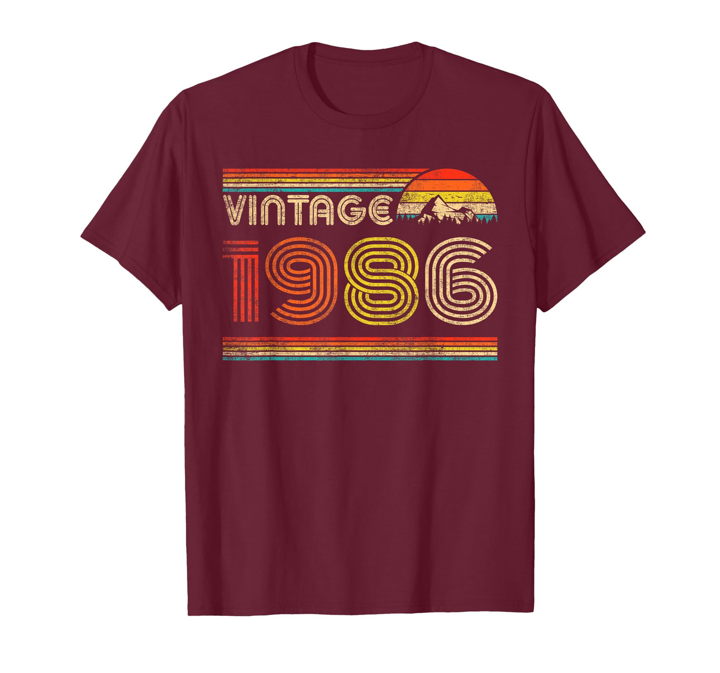 Vintage 1986 Classic 1986 Vintage Year Men Women Birthday T-Shirt