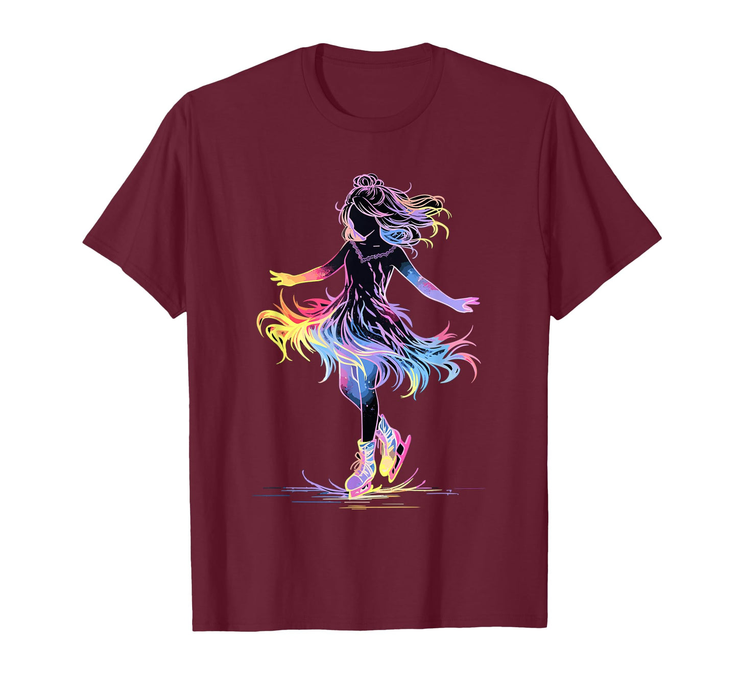 Cute Ice Skating Skater Figure Skating For Girls T-Shirt