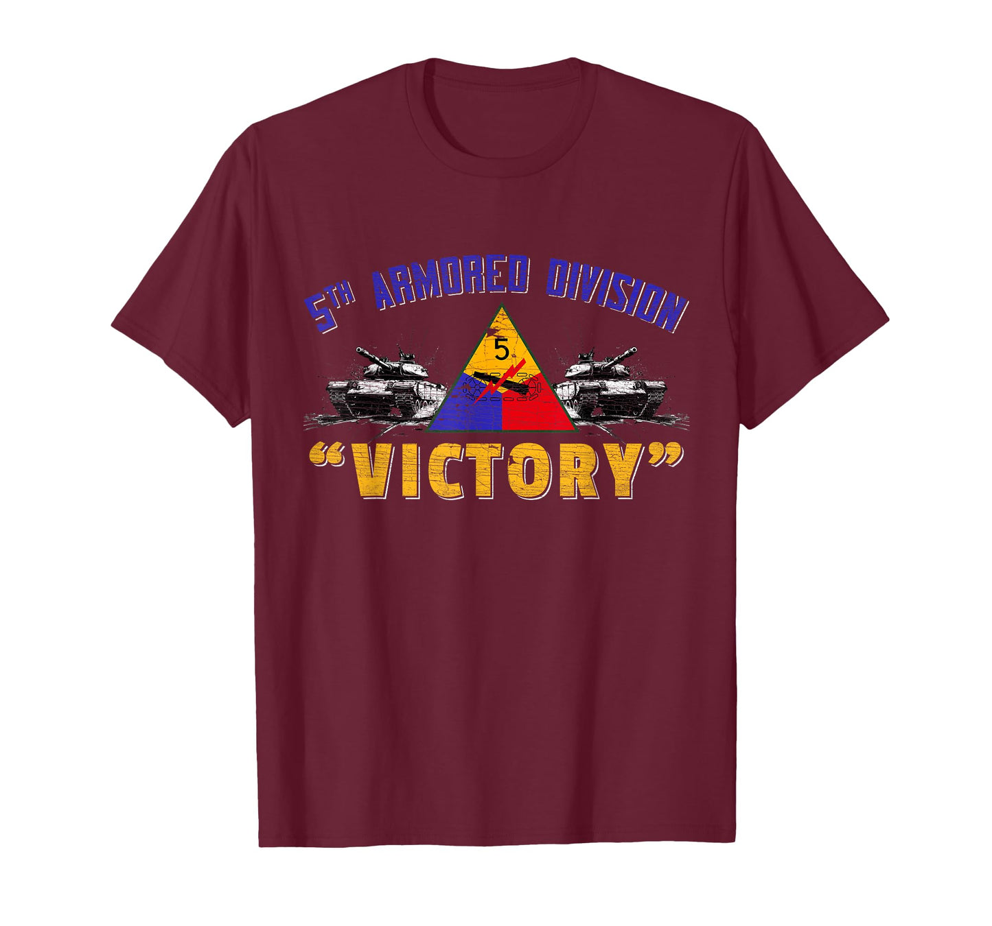 Veteran 5th Armored Division Victory Vintage Gifts T-Shirt