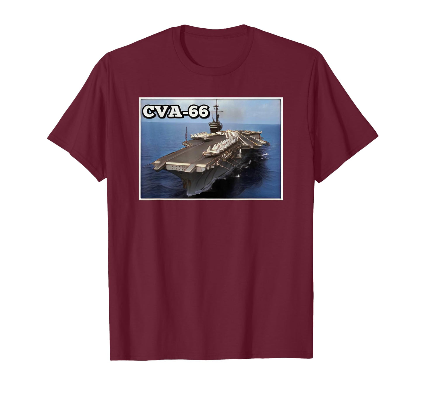 Aircraft Carrier USS America CVA-66 Father's Day Grandpa Dad T-Shirt