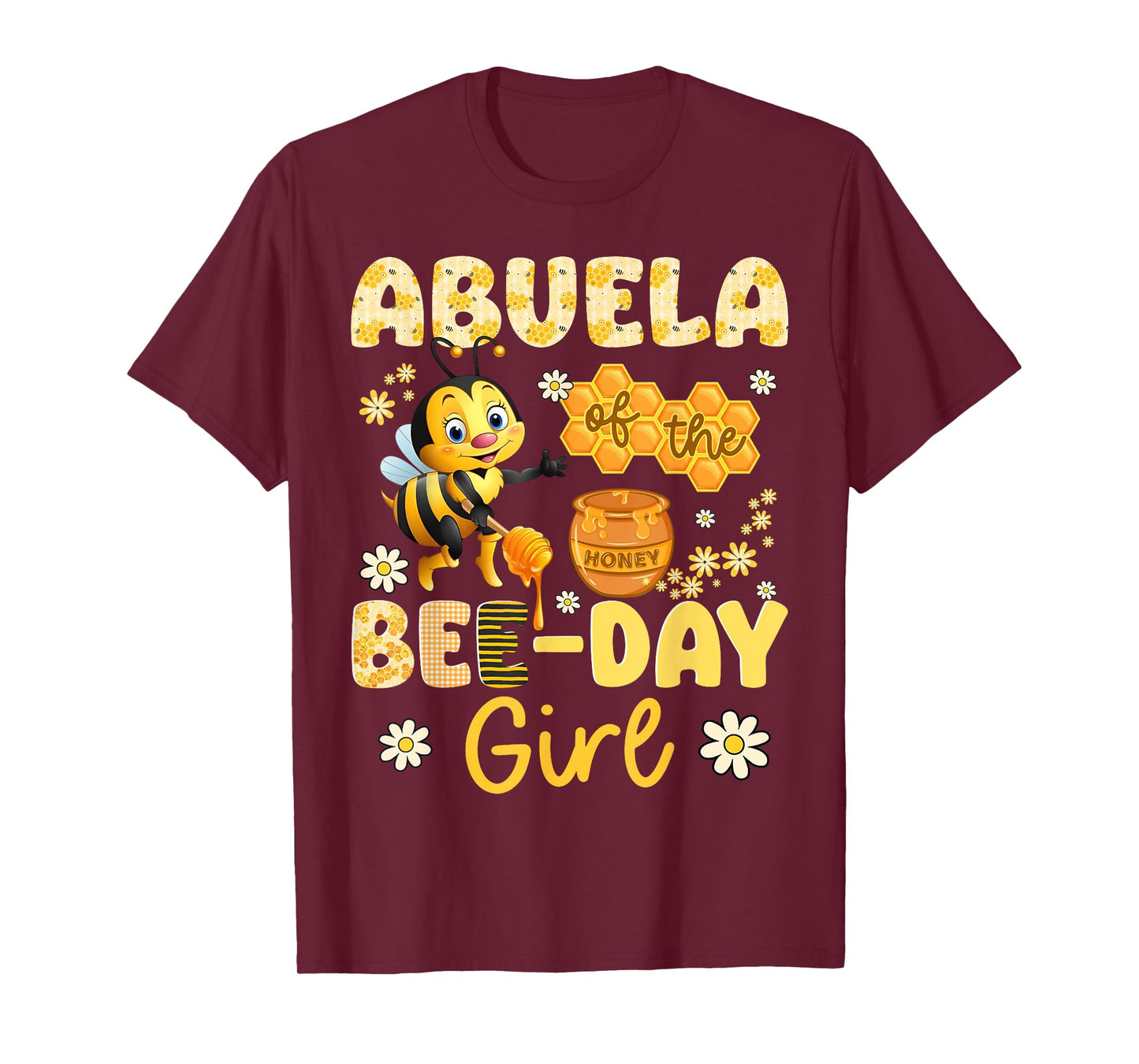 Abuela Of The Bee-Day Girl Funny Bee Birthday Party T-Shirt