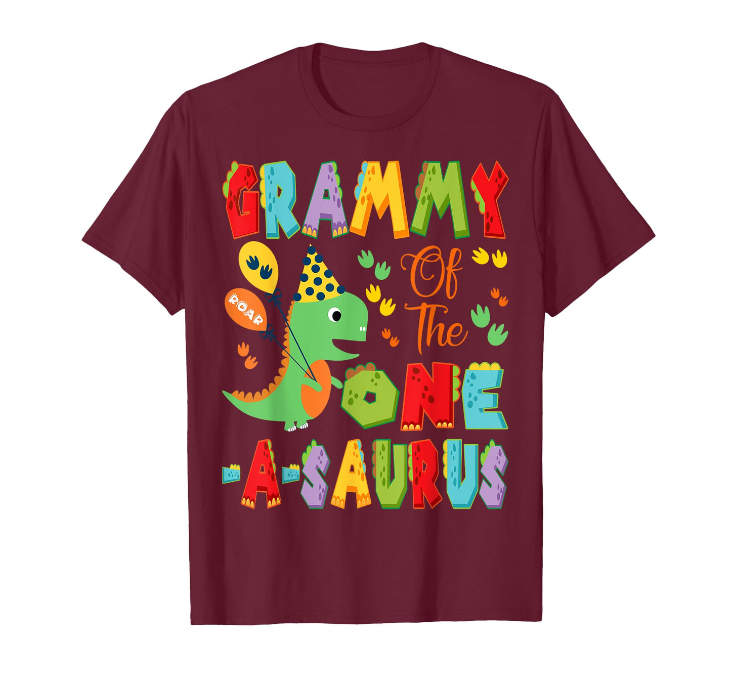 Grammy Of The One-A-Saurus 1St Birthday Boy Dinosaur T-Shirt