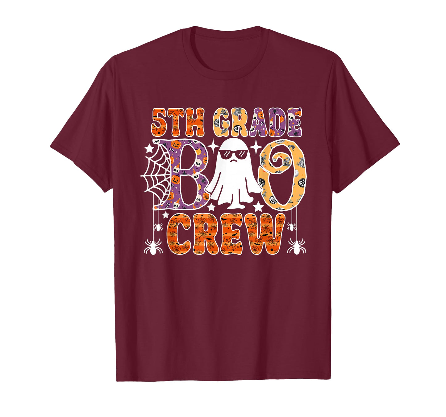 5th Grade Boo Crew Funny Halloween Teachers Students T-Shirt
