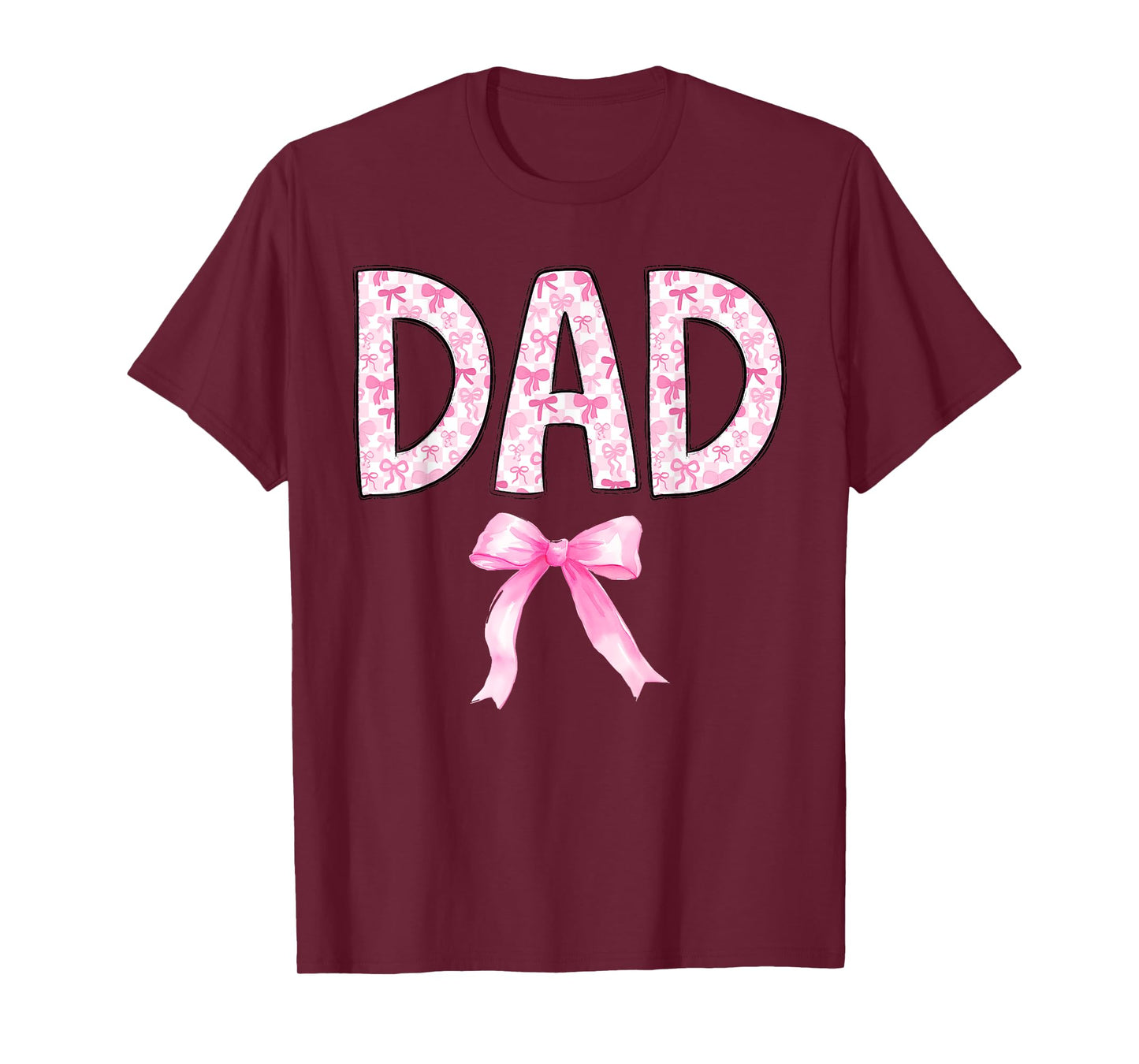 Dad Birthday Squad Matching Coquette Bow Family Party T-Shirt