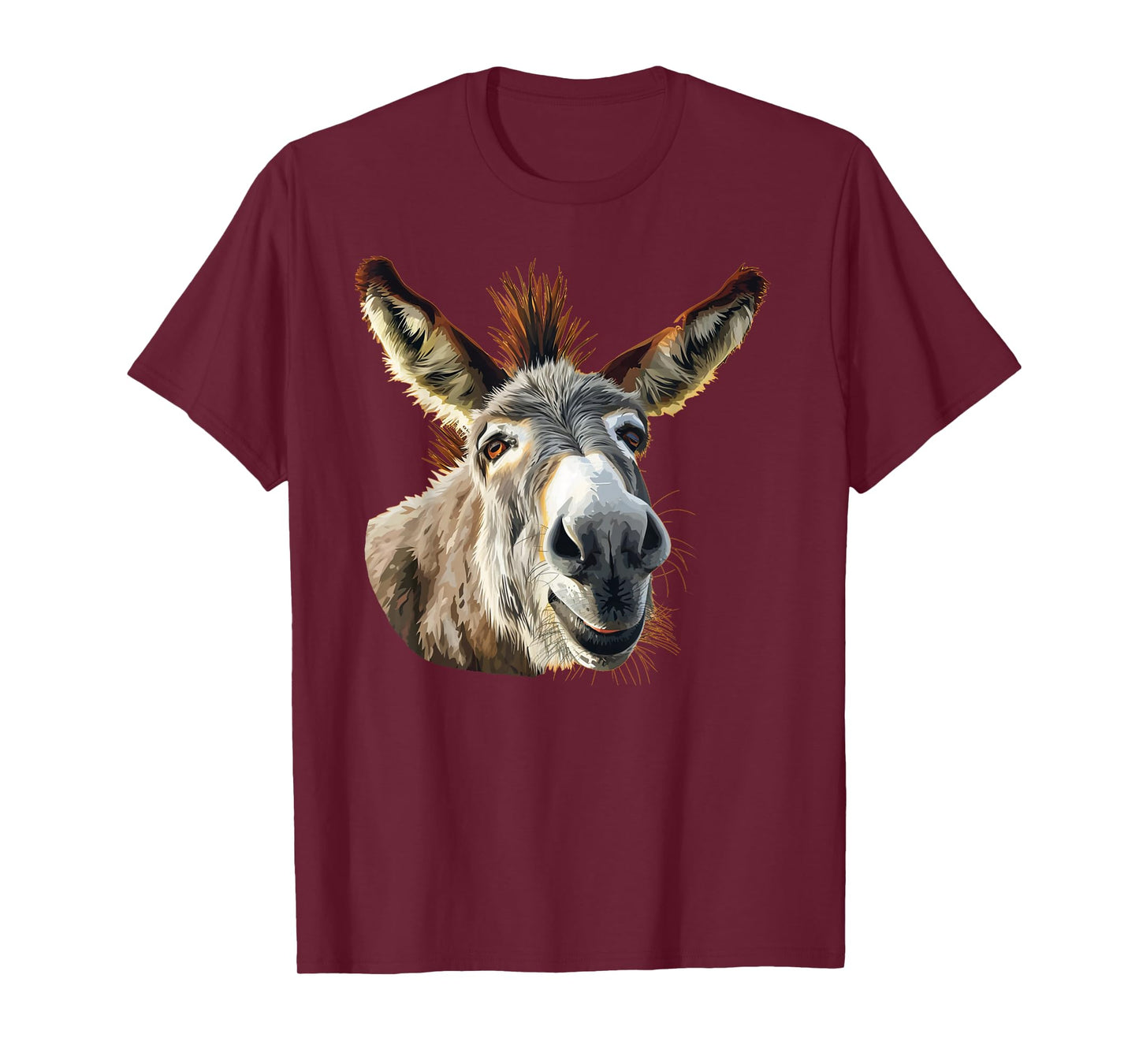 Cute looking donkey face for animals and donkeys lovers T-Shirt