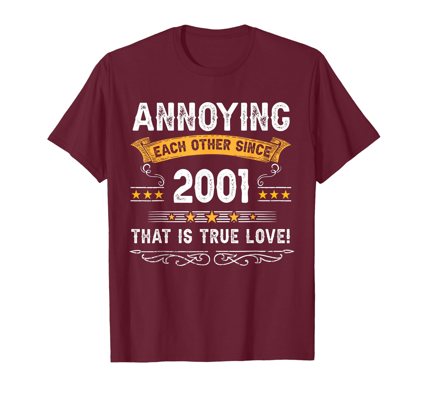Annoying Each Other Since 2001 Couple Married Since 2001 T-Shirt