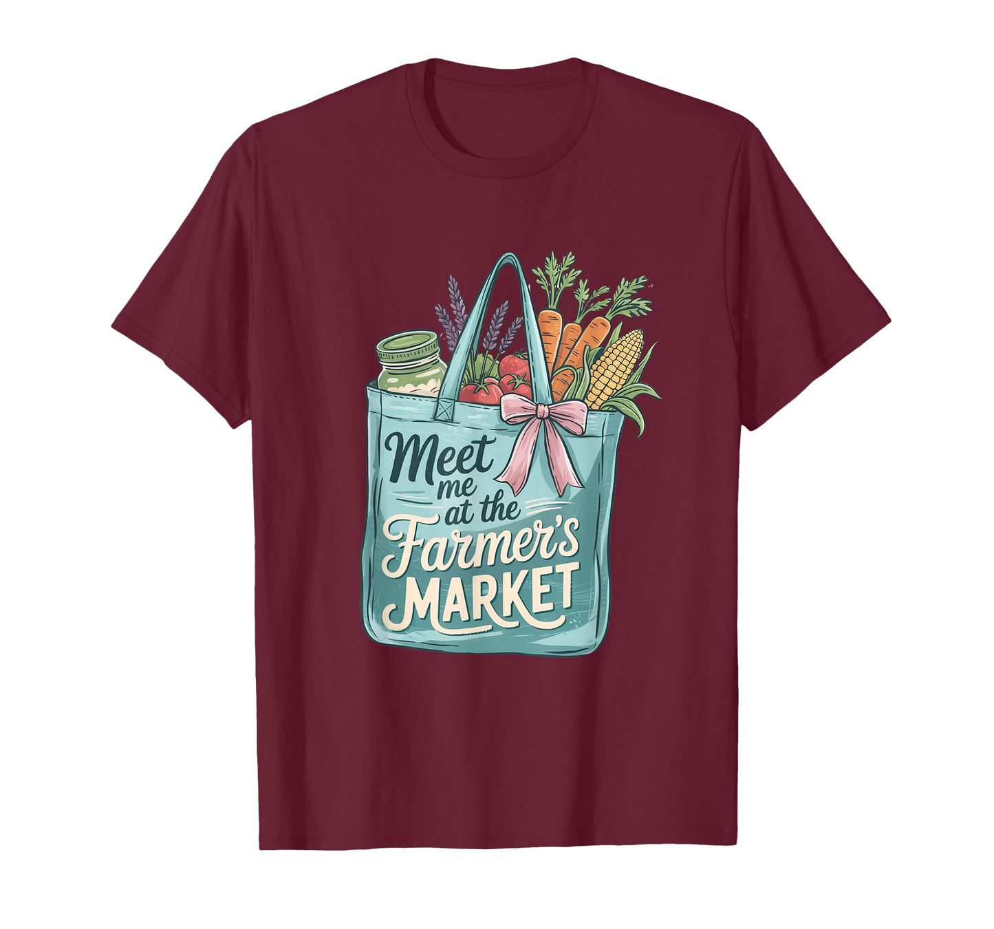 Meet Me At The Farmers Market Shopping Bag Fresh Vegetables T-Shirt