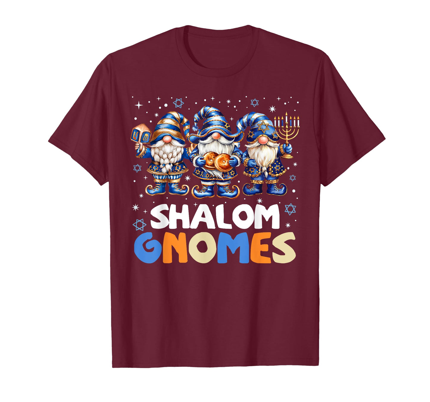 Shalom Gnomes Funny Jew Hanukkah Pajamas Chanukah PJs Women T-Shirt