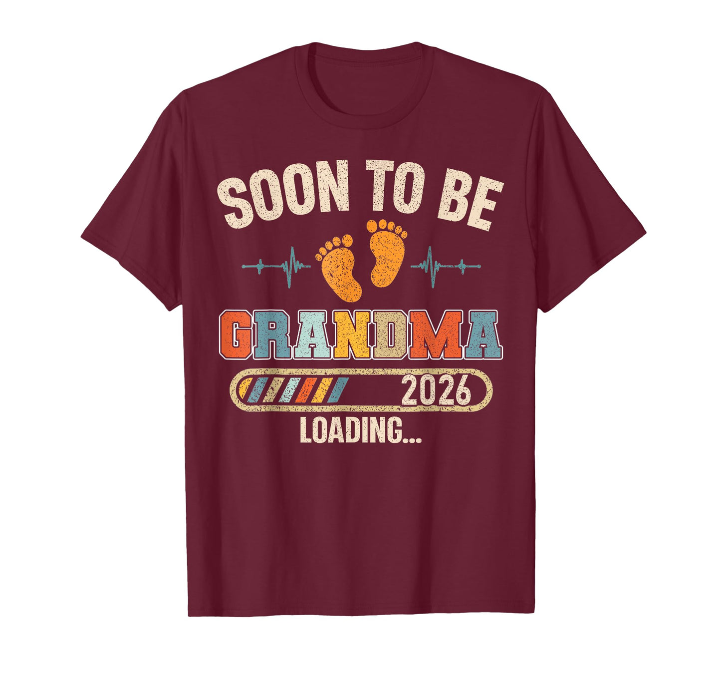 Soon to Be Grandma 2026 Loading Baby Announcement Women T-Shirt