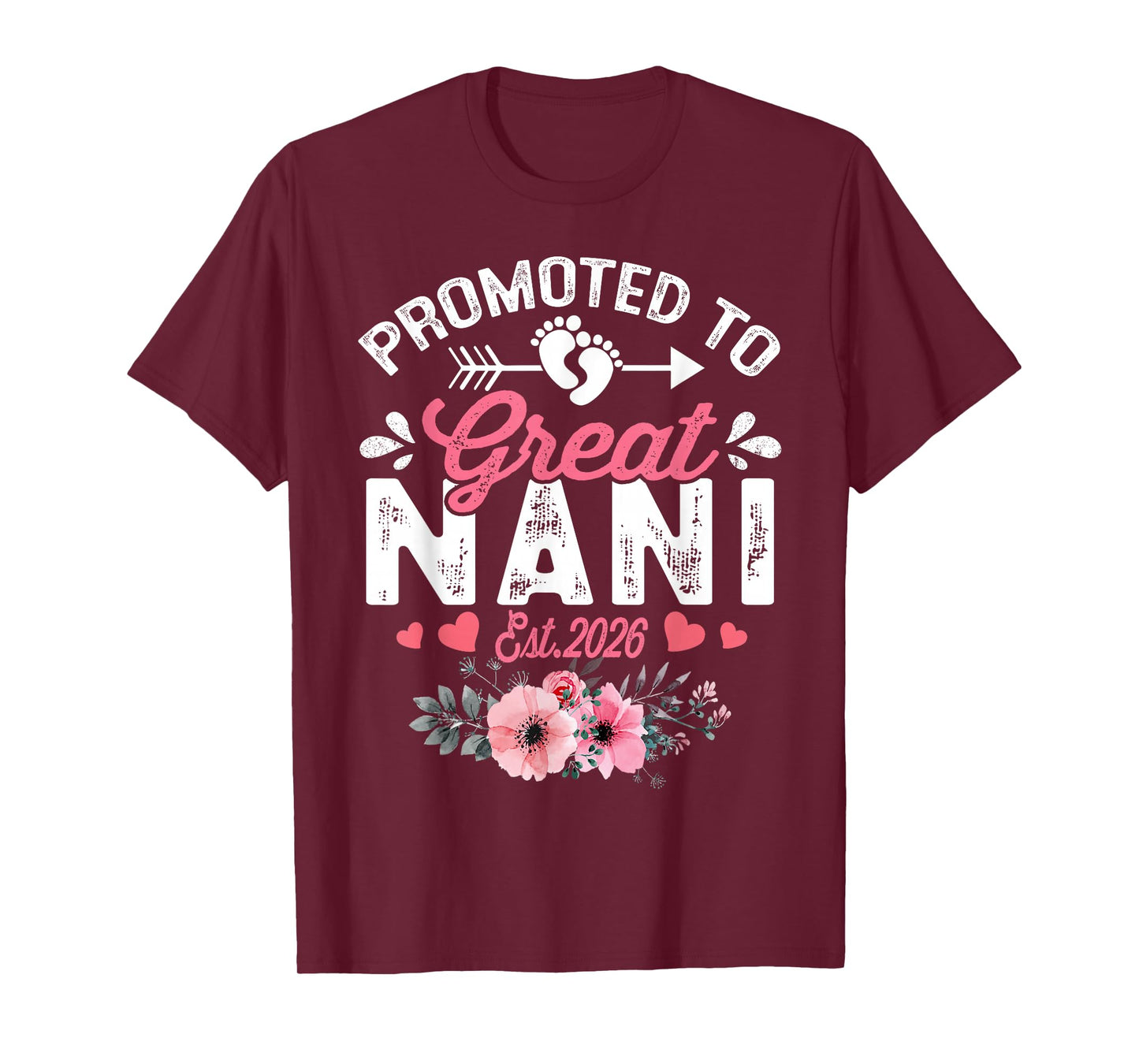 Promoted to Great Nani 2026 Pregnancy Announcement T-Shirt