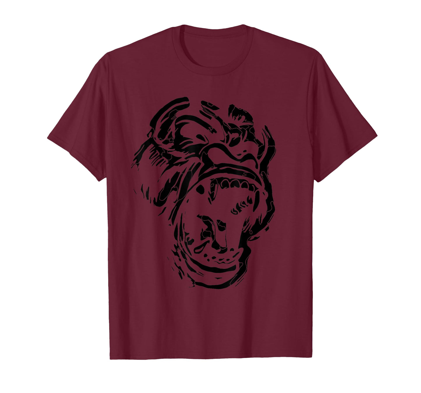 Angry Gorilla Silverback Image Picture Gorillas Tattoo Art T-Shirt