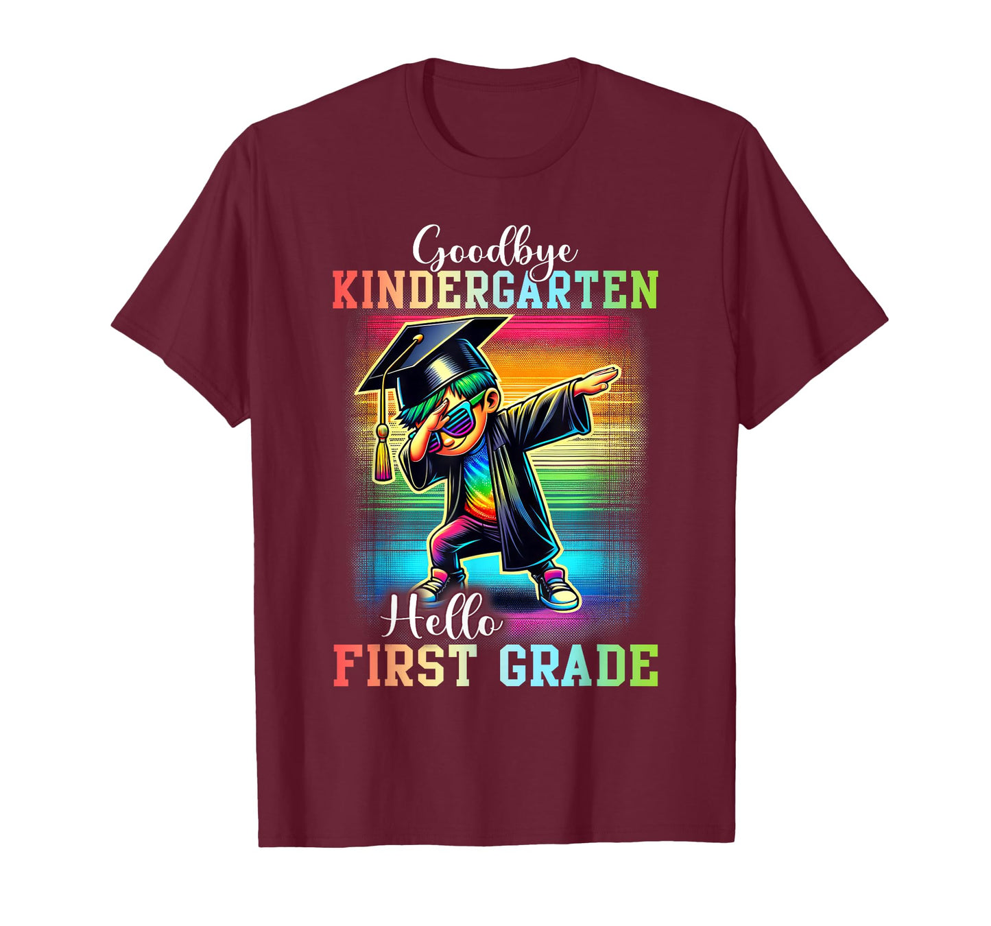Goodbye Kindergarten Hello 1st Grade Last Day Dabbing Boy T-Shirt