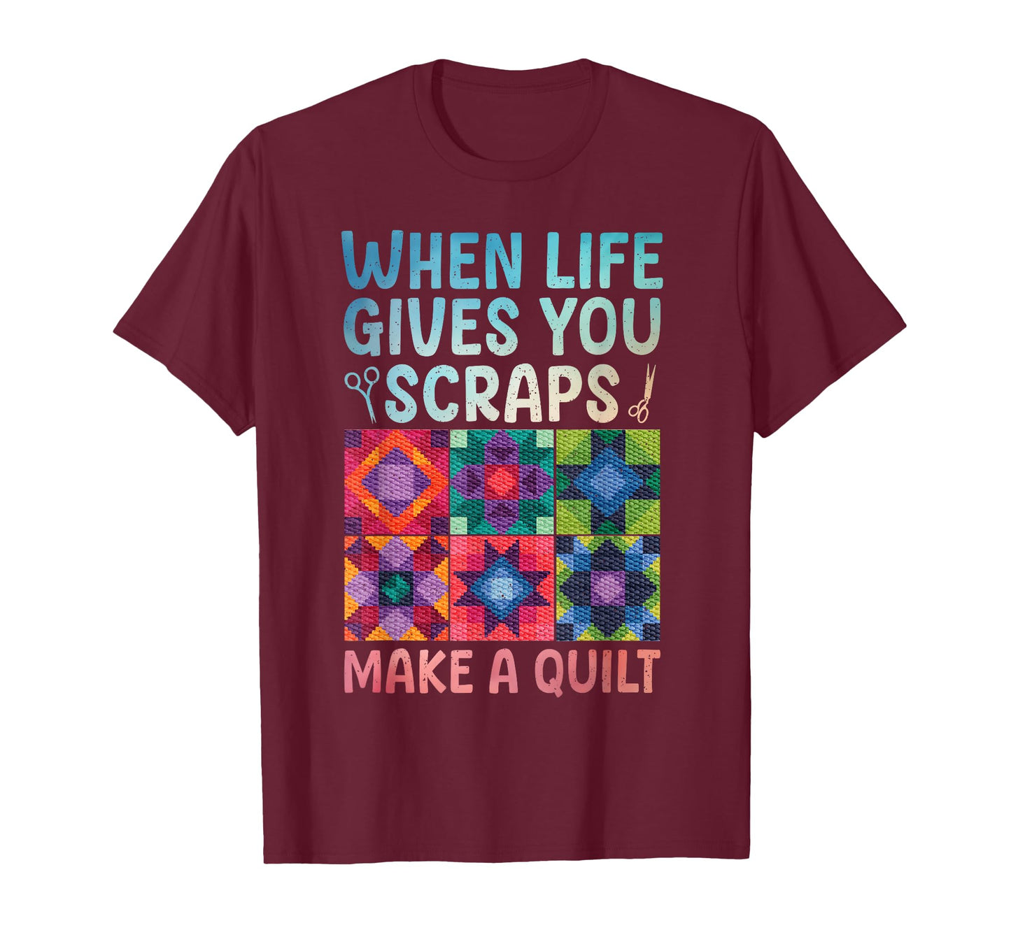 Quilting Design For Women Grandma Quilt Lover Sewing Quilter T-Shirt