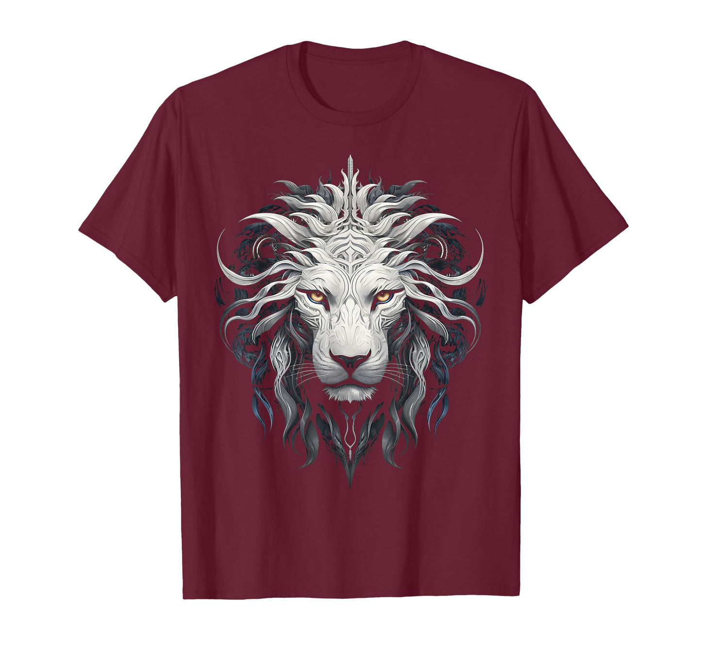 Lion Mandala Animal Zoo Illustration Lion T-Shirt