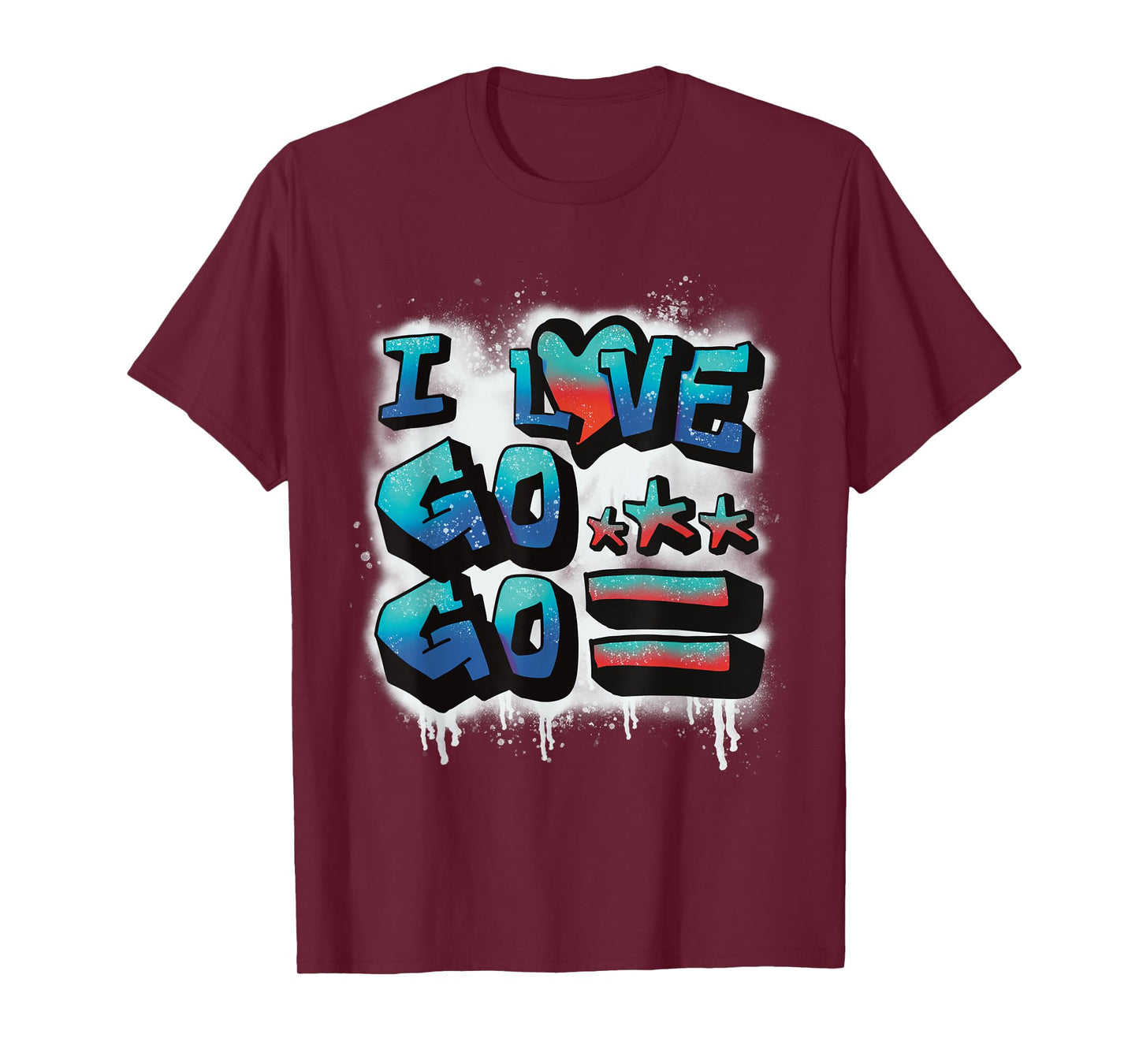 A Cool Graffiti I Love Go-Go gift for DC natives T-Shirt