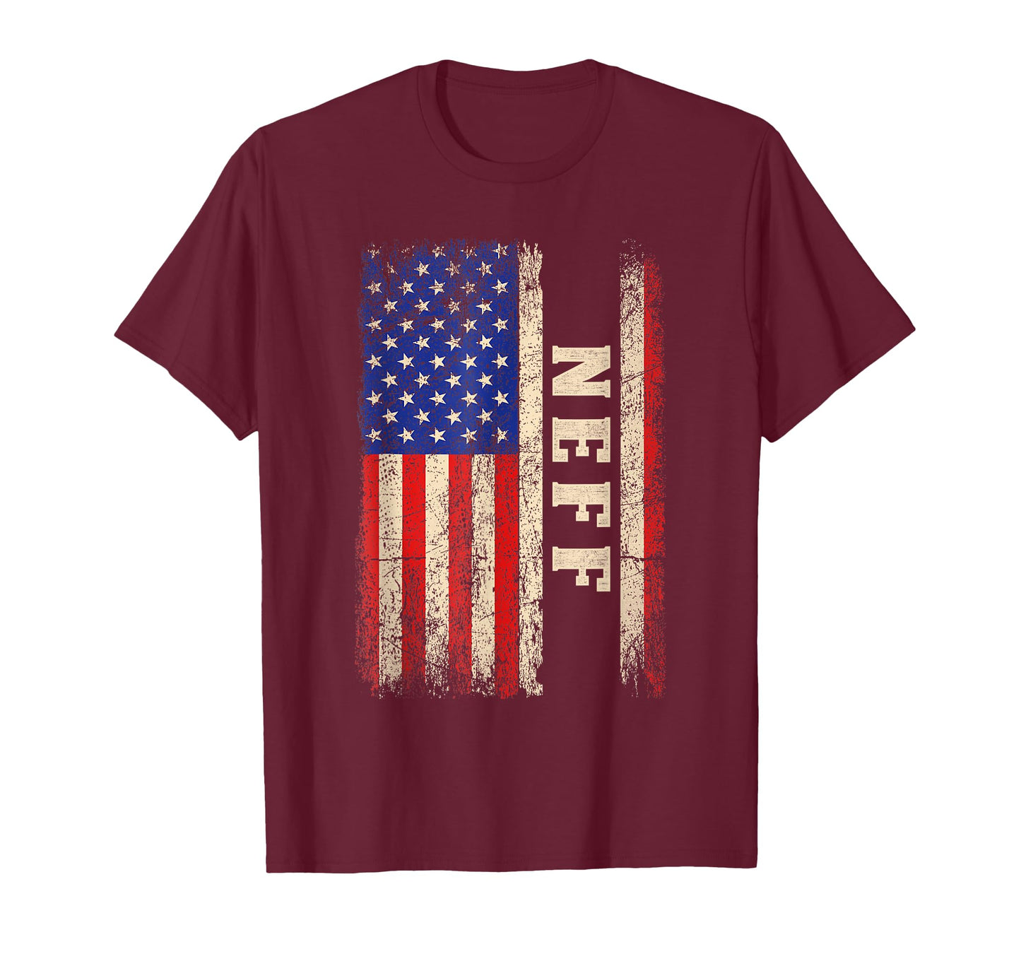 Neff Last Name Shirt Neff Name American Flag T-Shirt