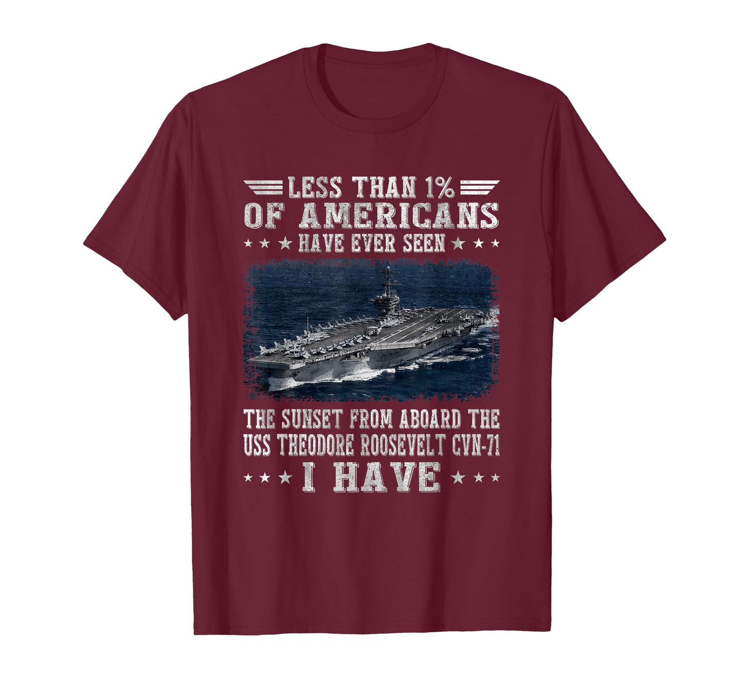 USS Theodore Roosevelt CVN-71 Aircraft Carrier Veterans Day T-Shirt