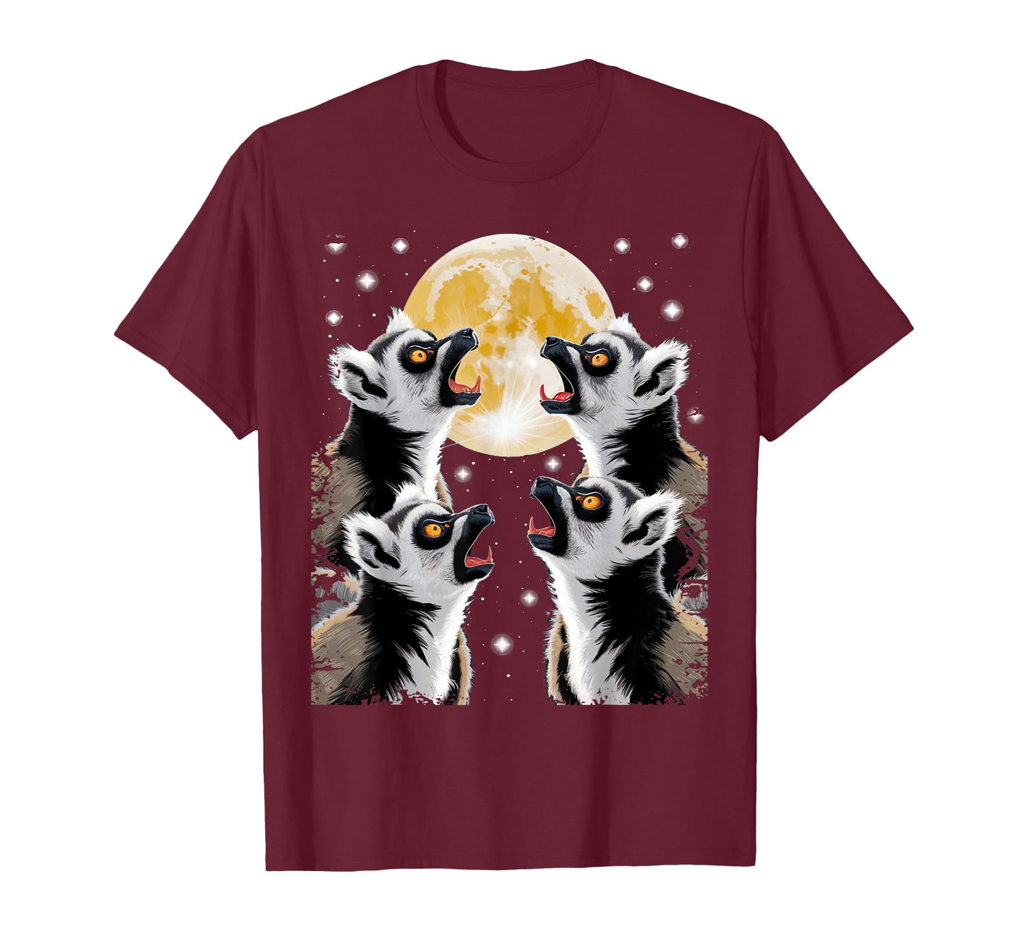 Howling at The Moon Aye-Aye Aye Aye Lemur T-Shirt