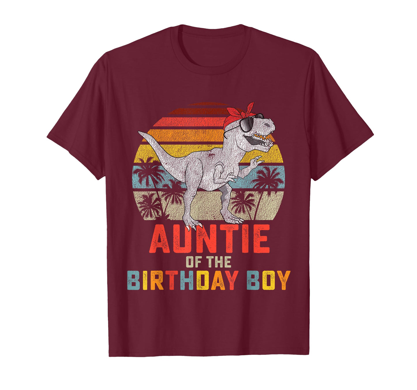 Auntie Dinosaur of the Birthday Boy Matching Family T-Shirt