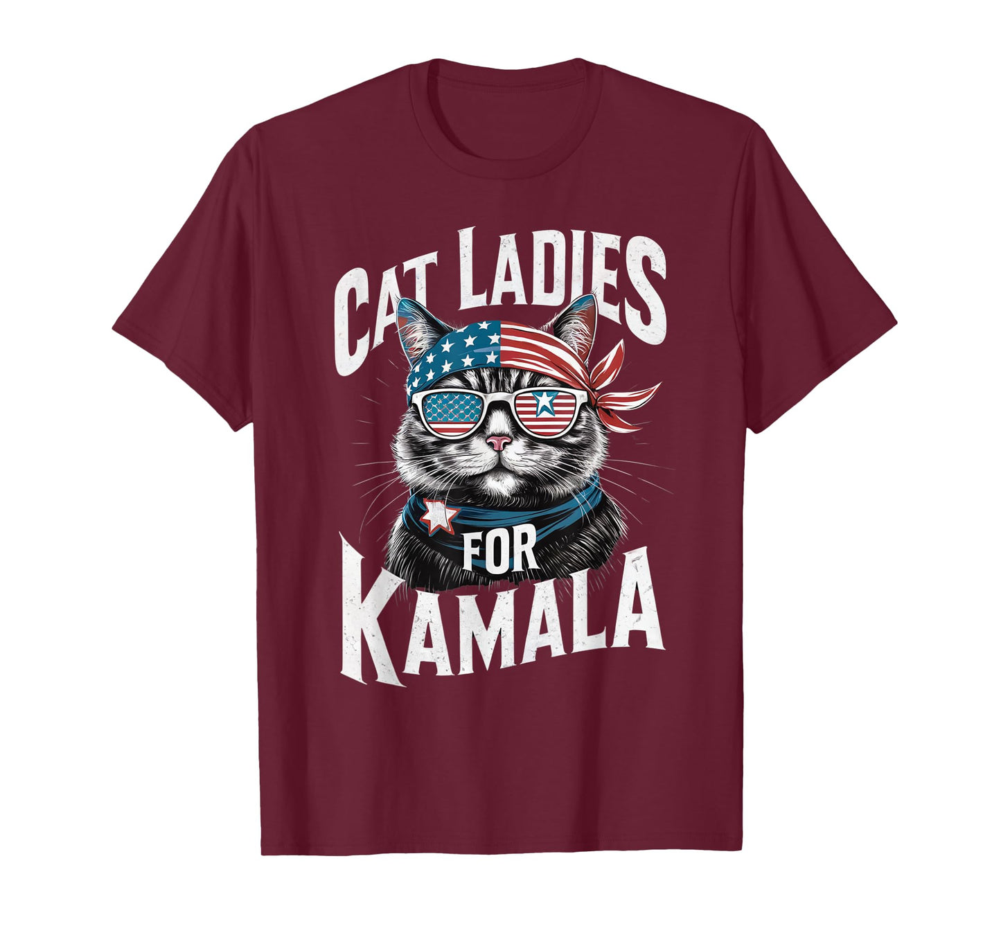 Cat Ladies for Kamala 2024 President Kamala-Harris T-Shirt