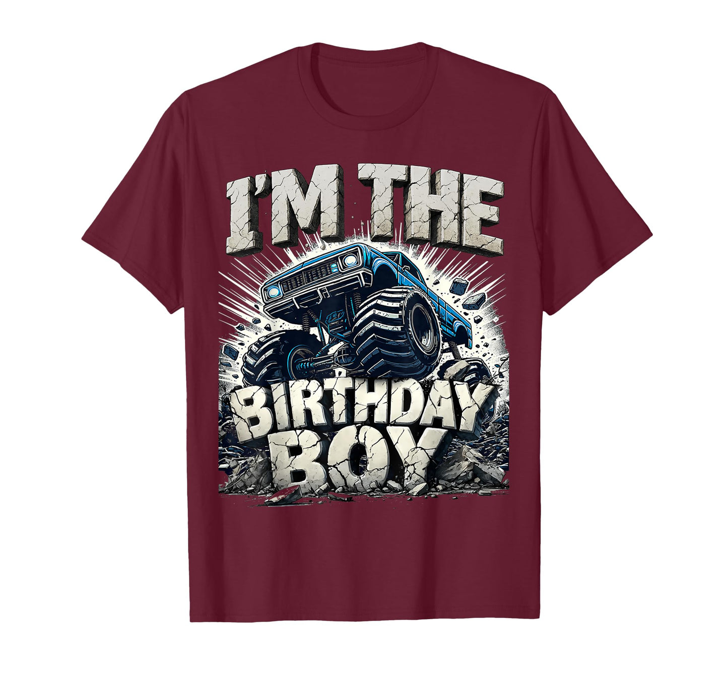I'm The Birthday Boy Monster Truck Matching Party T-Shirt