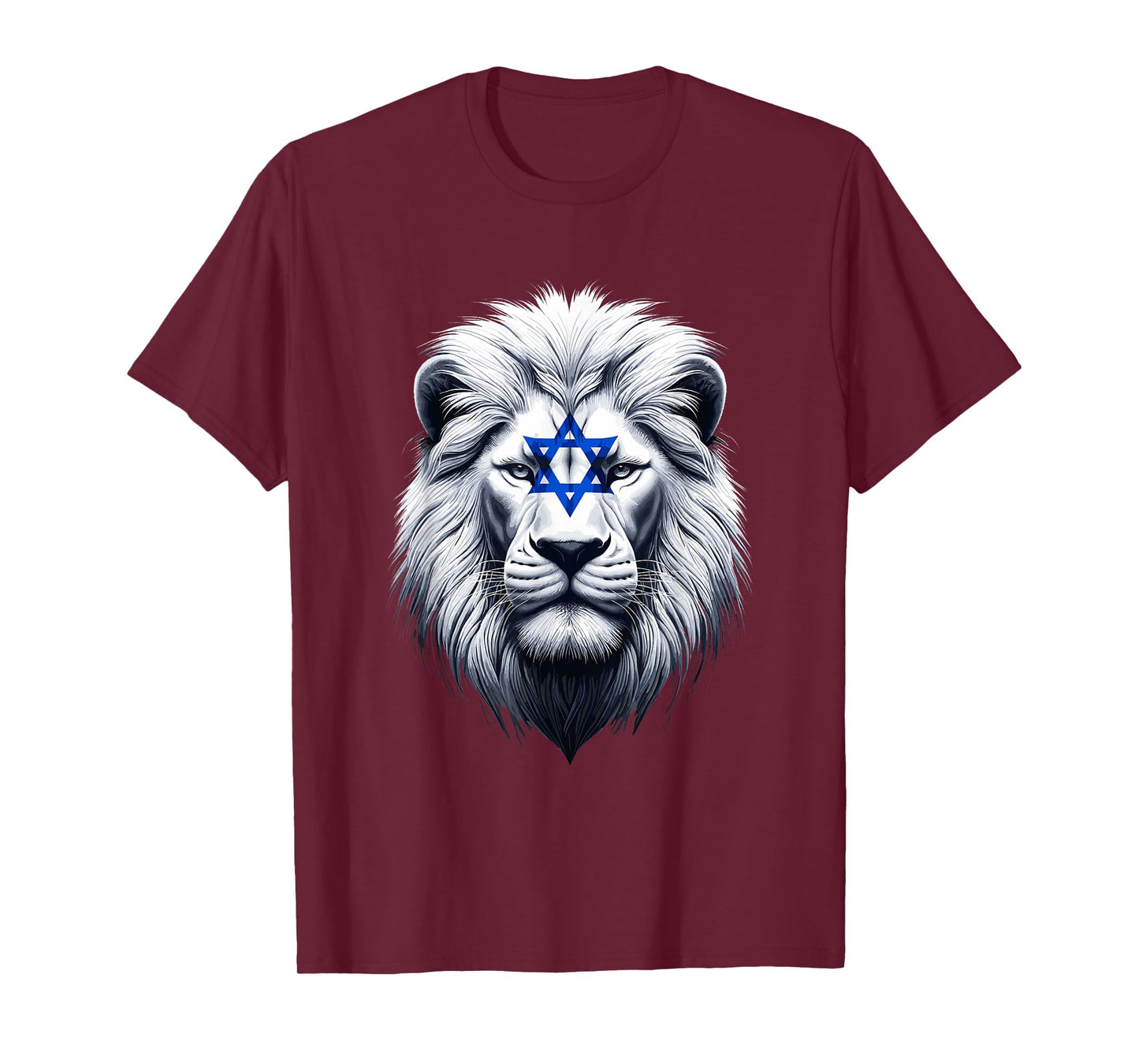 Jewish Israel Flag Lion David Star Yisrael Proud Israelites T-Shirt